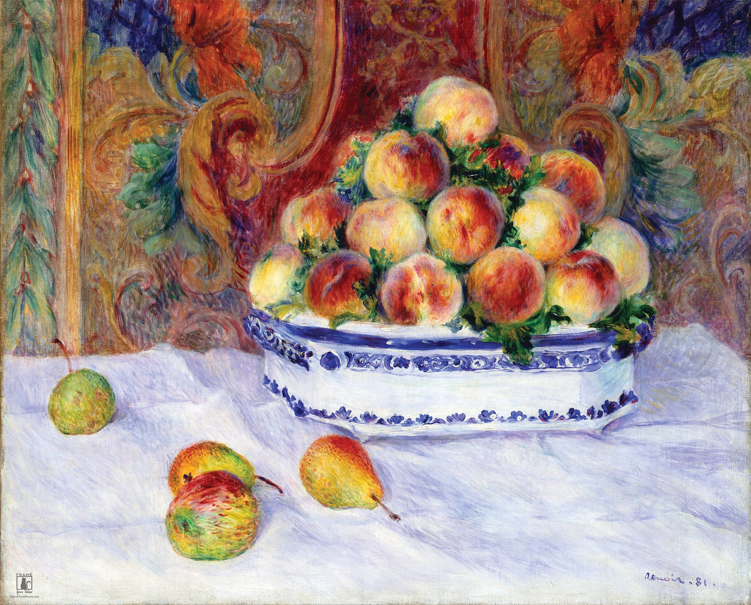 "Still Life With Peaches" | By Pierre-Auguste Renoir