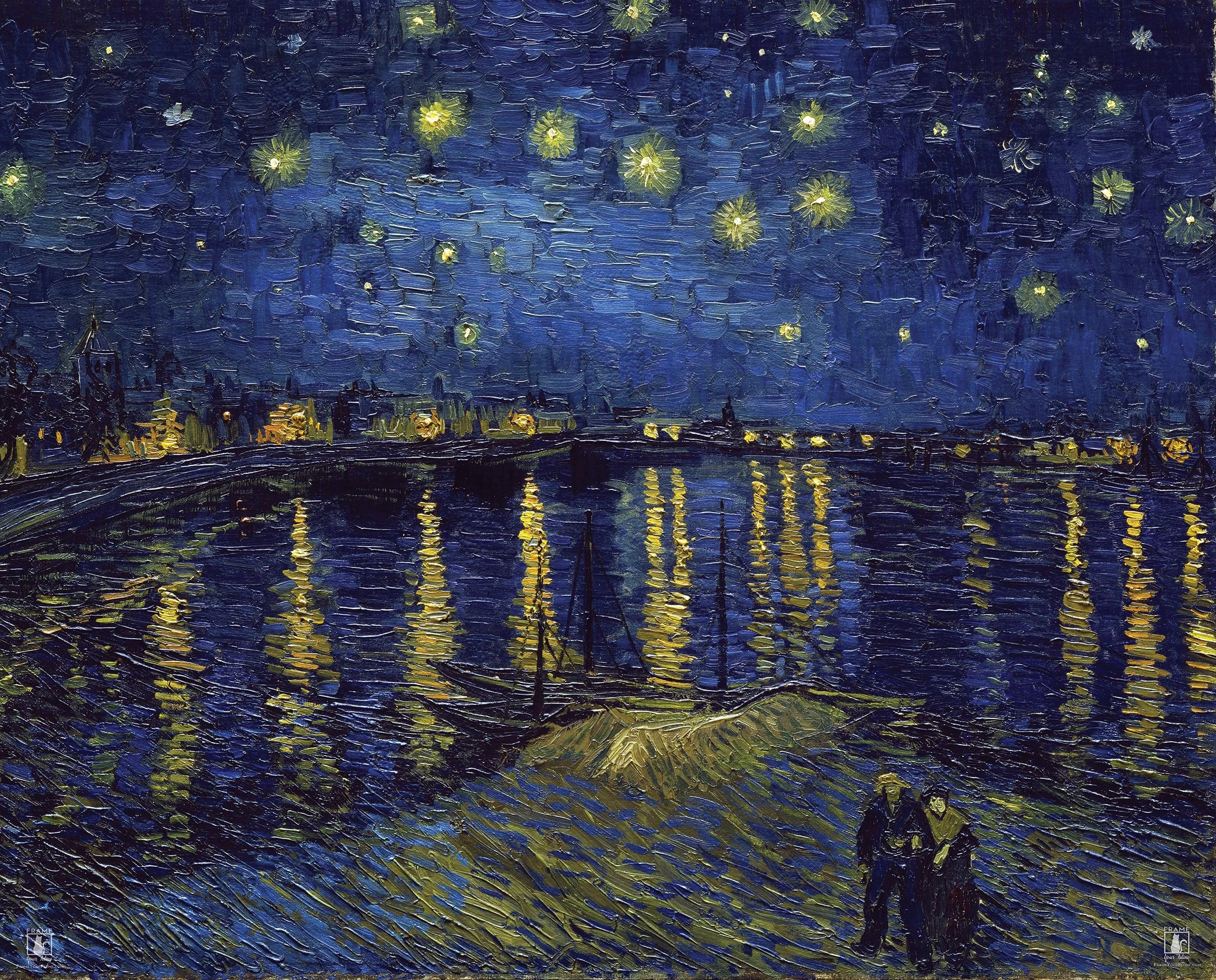 "Starry Night Over the Rhône" | By Vincent Van Gogh