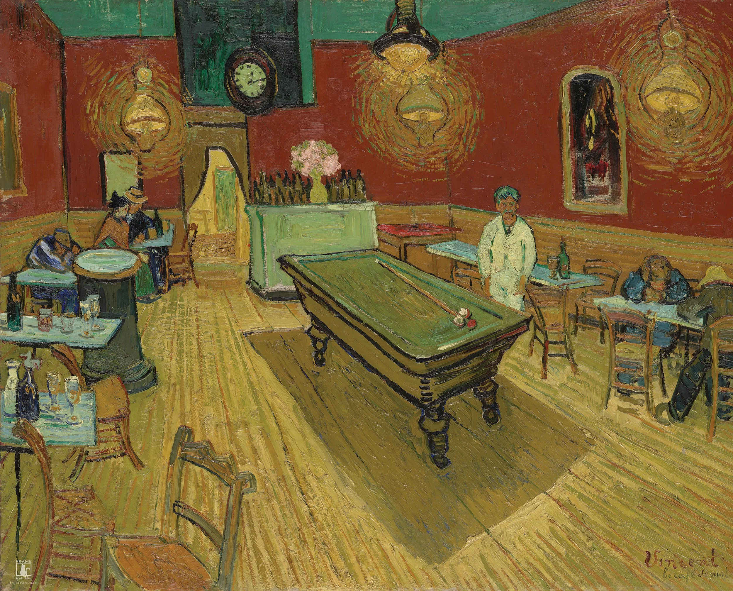 "The Night Café" | By Vincent Van Gogh