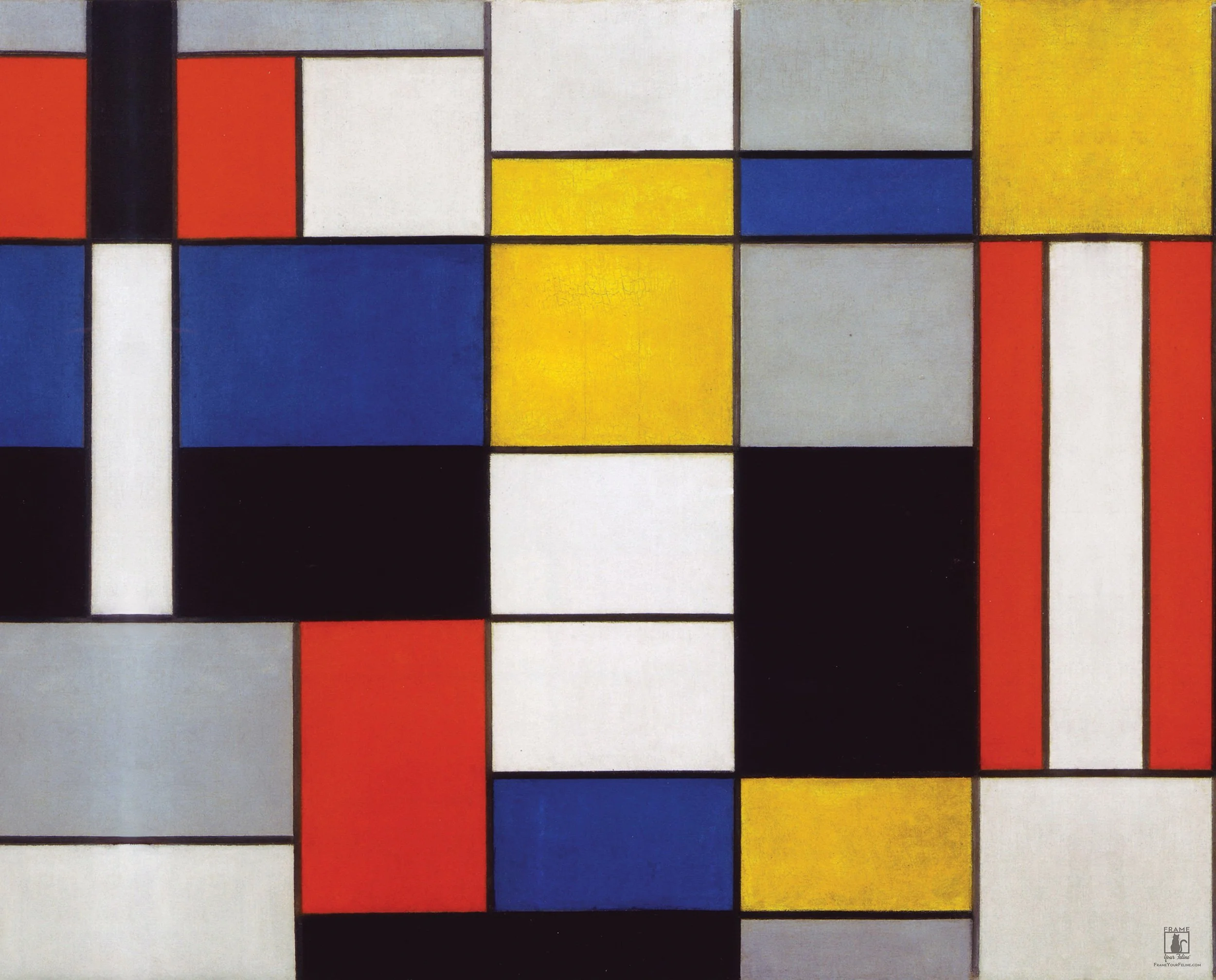 "Composition A" | By Piet Mondrian