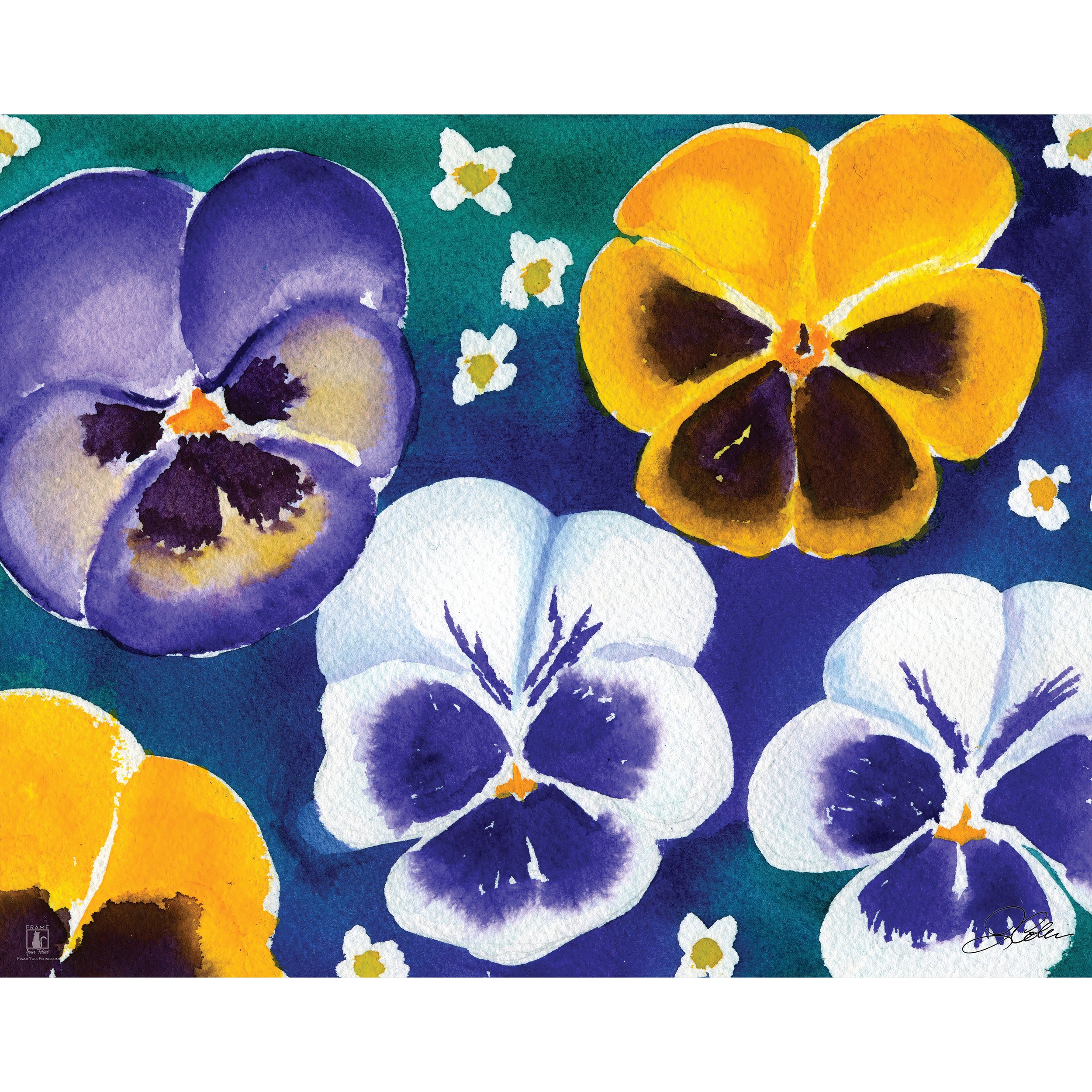 "Pansies" | By Jeanine Colini