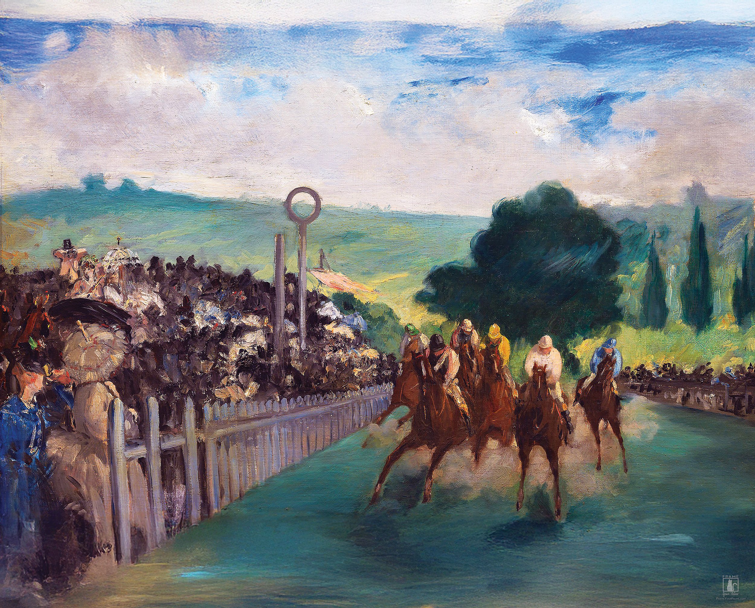 "The Races at Longchamp" | By Édouard Manet