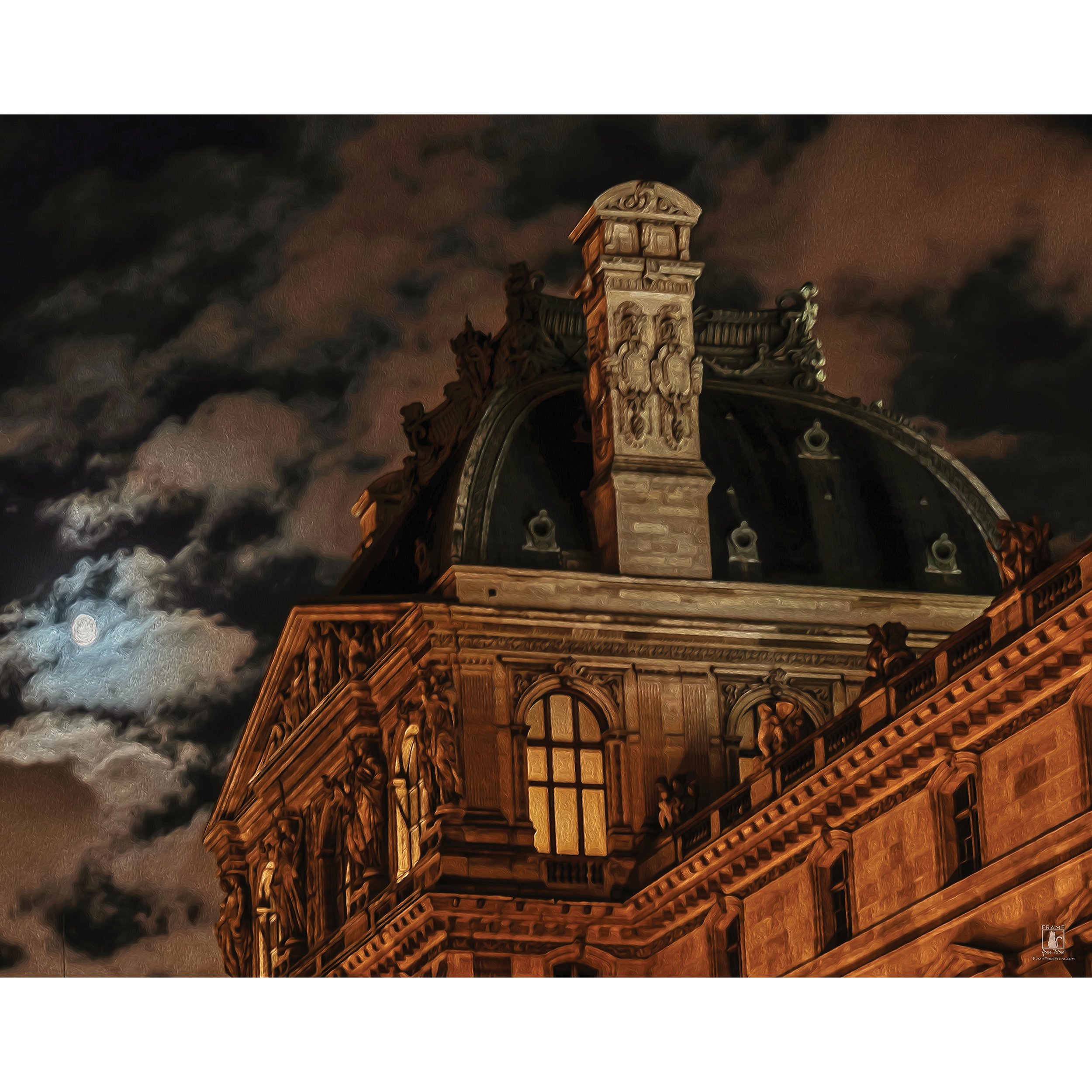 "Moonlight Louvre" | By Mike Powell