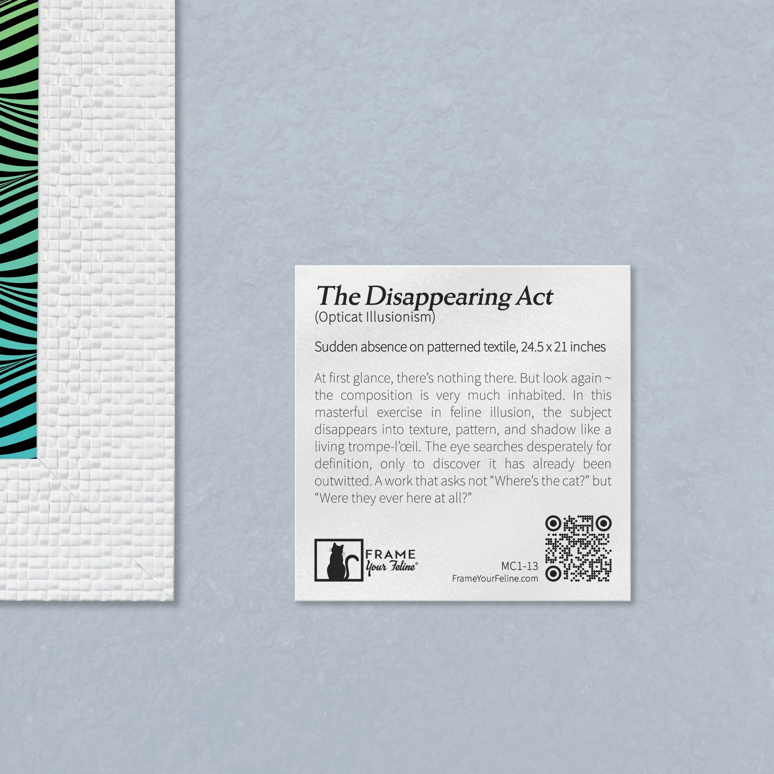 "The Disappearing Act"  | MC1-13 of the Mewseum Collection Vol. 1