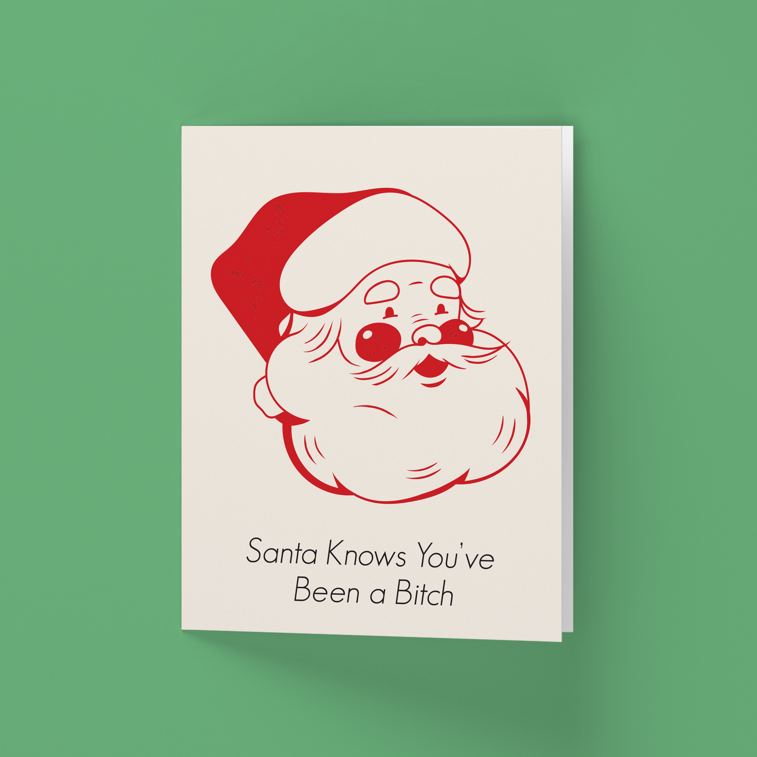 Vertical Card-Front-SQ- Christmas-Santa knows youve been a bitch-2.png