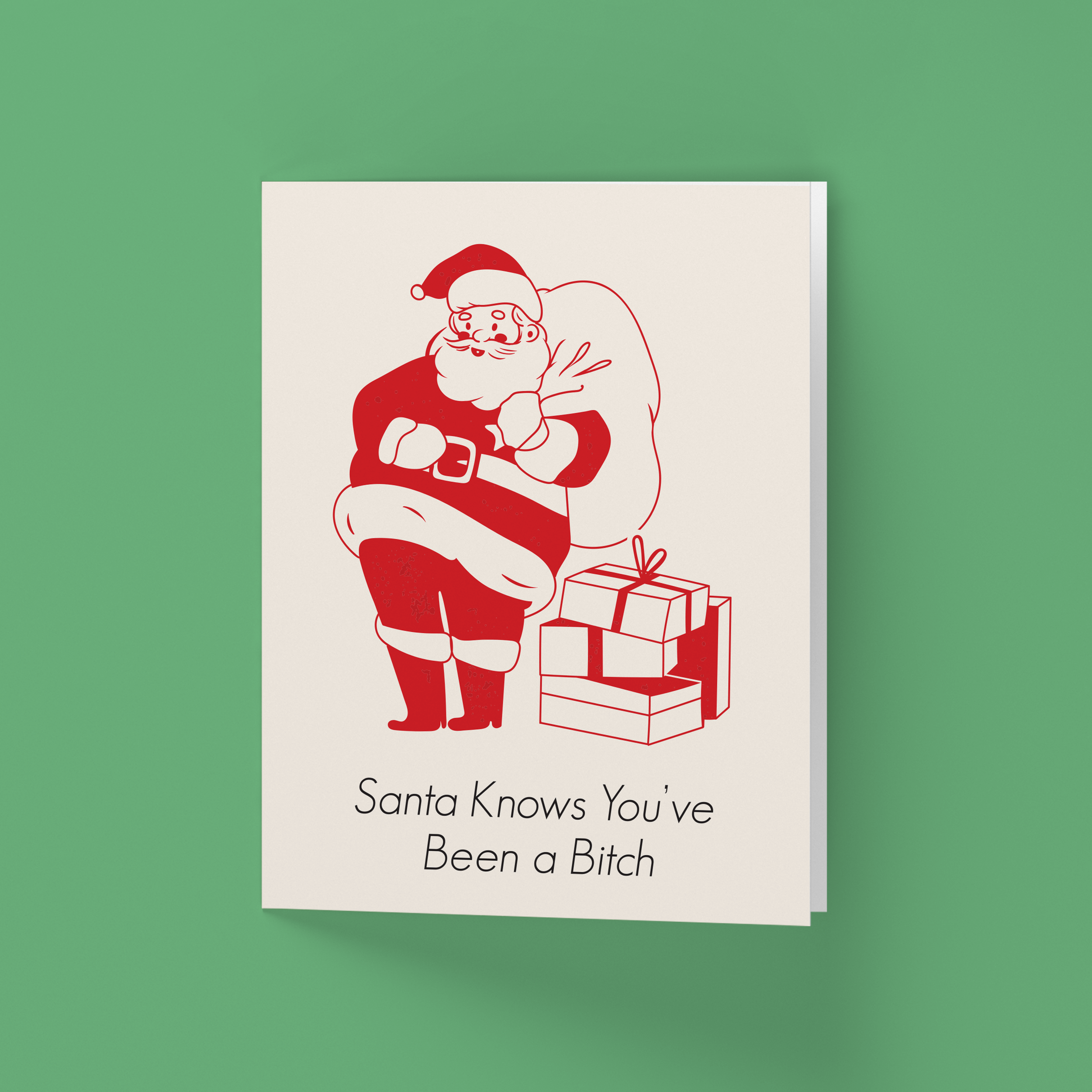 Vertical Card-Front-SQ- Christmas-Santa knows youve been a bitch-3.png