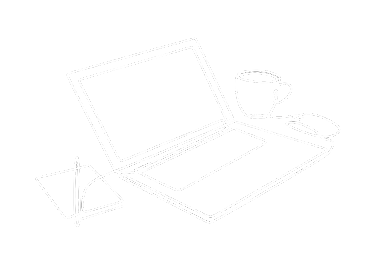A Laptop and A Cup icon
