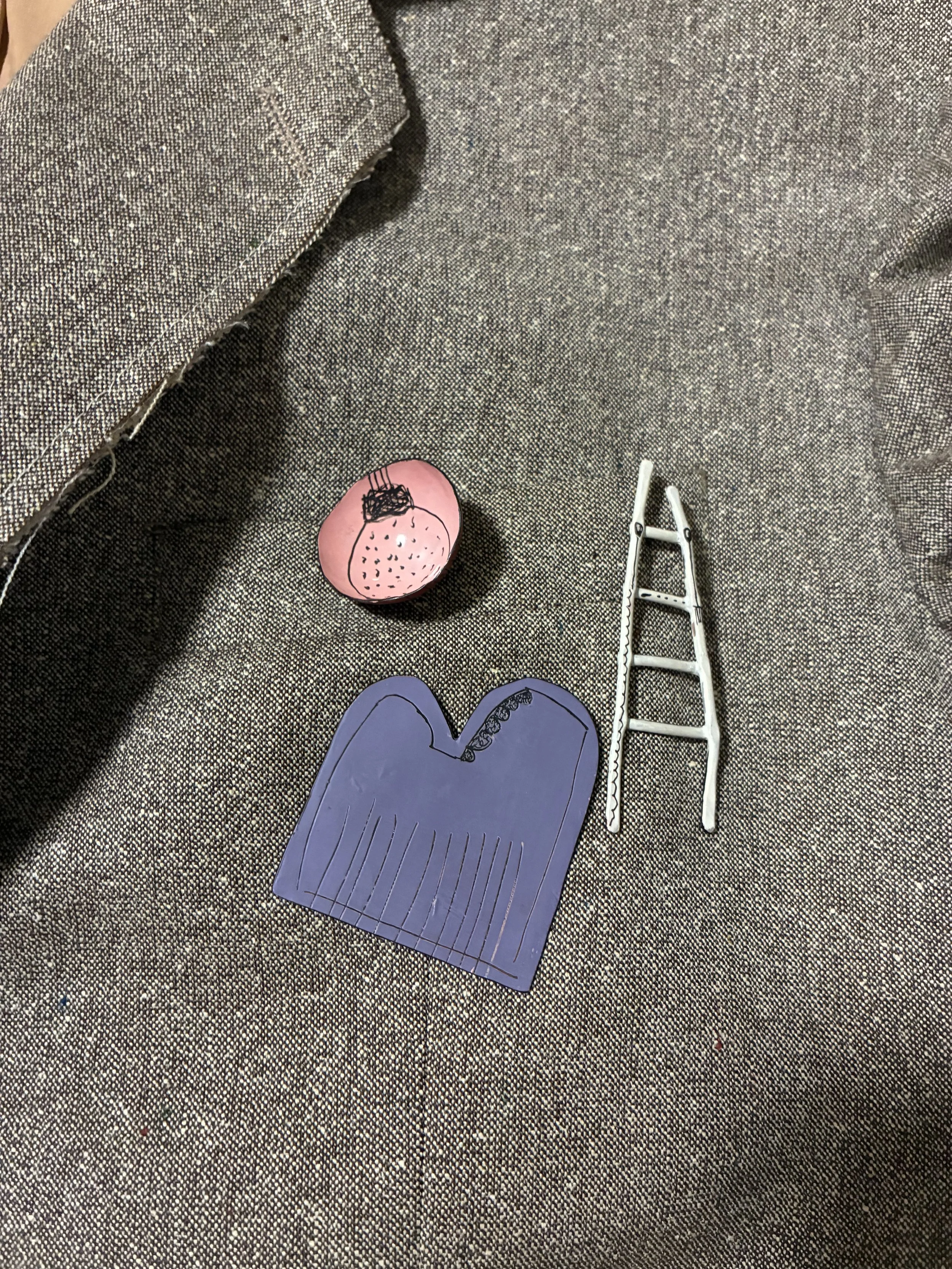 3 sister brooches