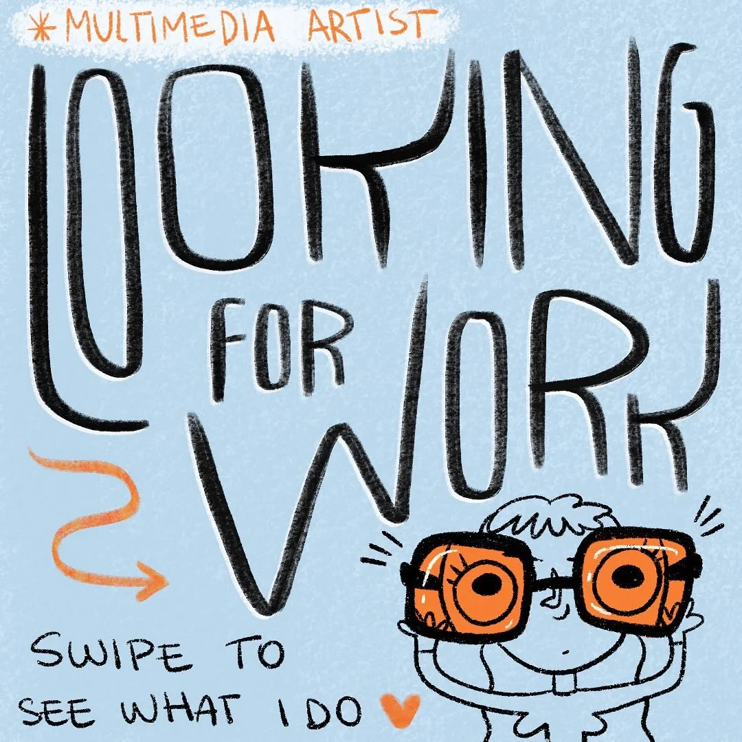 Helloooo 🤍  Here spreading the word that I am actively looking for more opportunities to share my art to the world! Pass it along if you know anyone interested in some art work, murals, comic and simple 3D assets! ✨ or if you&rsquo;d like a custom a