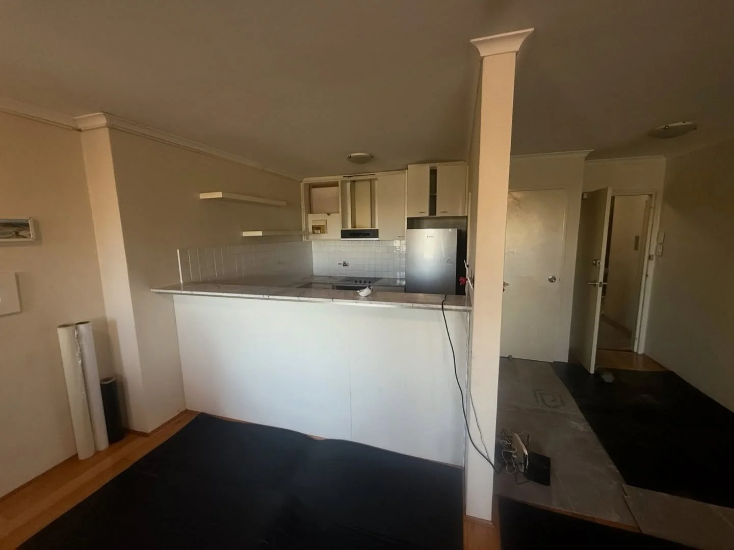 Kensington &bull;
Soft strip out complete a few months ago, with wall removal and prop installation ready for the next stage of renovations 🙌