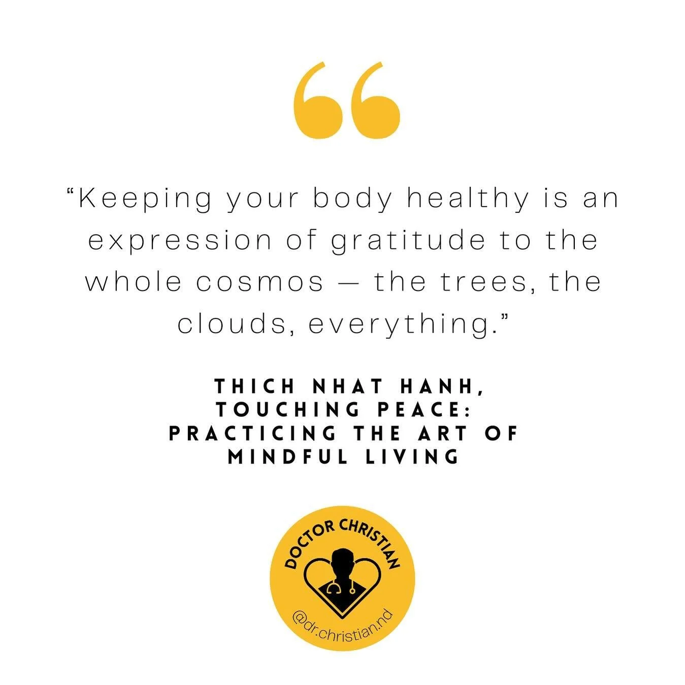 I love this quote from Thich Nhat Hanh, the &ldquo;father of mindfulness&rdquo;. Each healthy choice we make is a nod of appreciation to everything in nature that sustains us. 🤯 #ThichNhatHanh #GratitudeQuotes

#HormoneOptimization #HormoneHealth #M