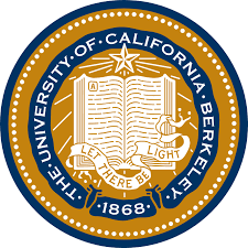 Seal of the University of California, Berkeley featuring an open book, a star, and the motto 'Let There Be Light'