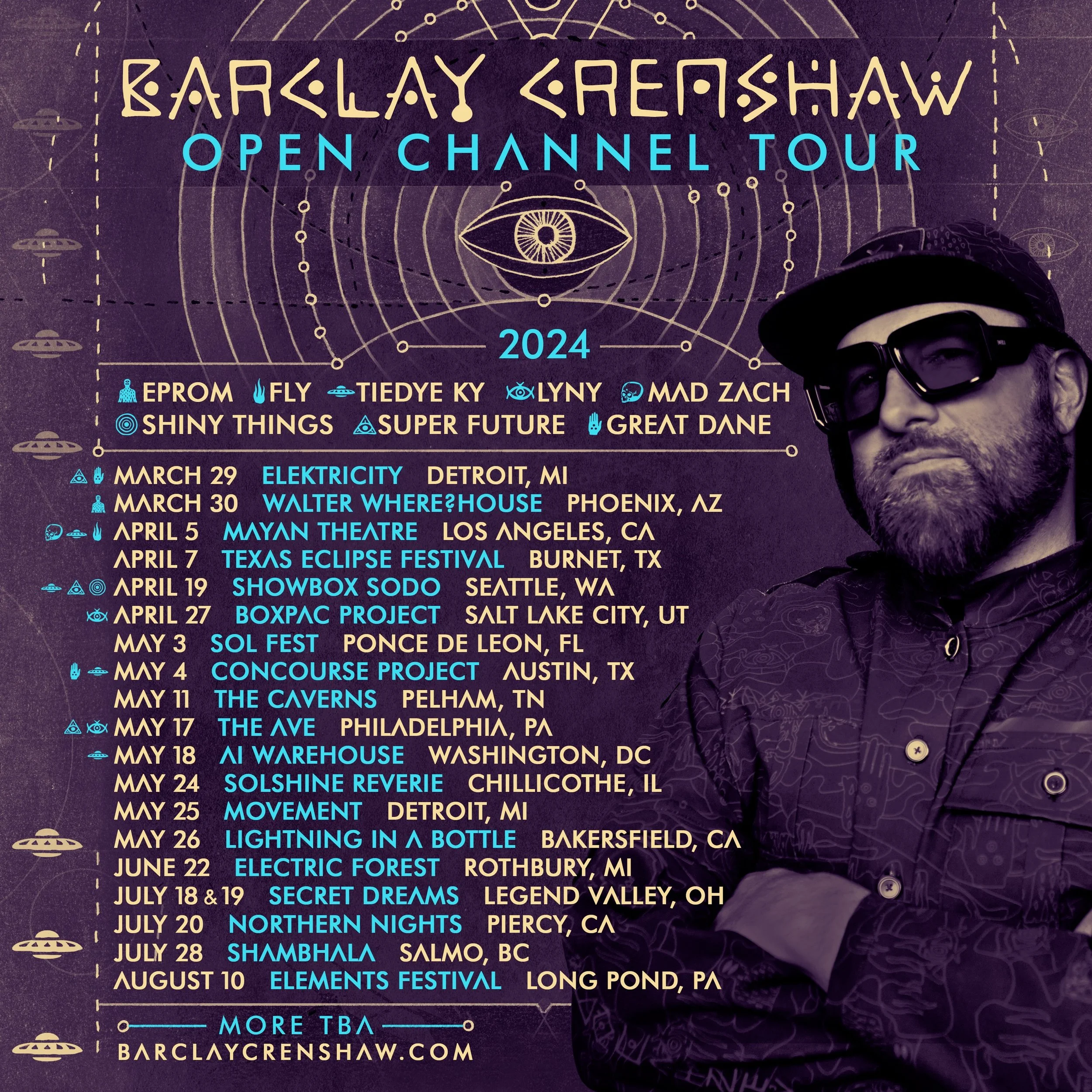 Barclay Crenshaw Expands 2024 'Open Channel' Tour With New Dates And Festival Appearances.