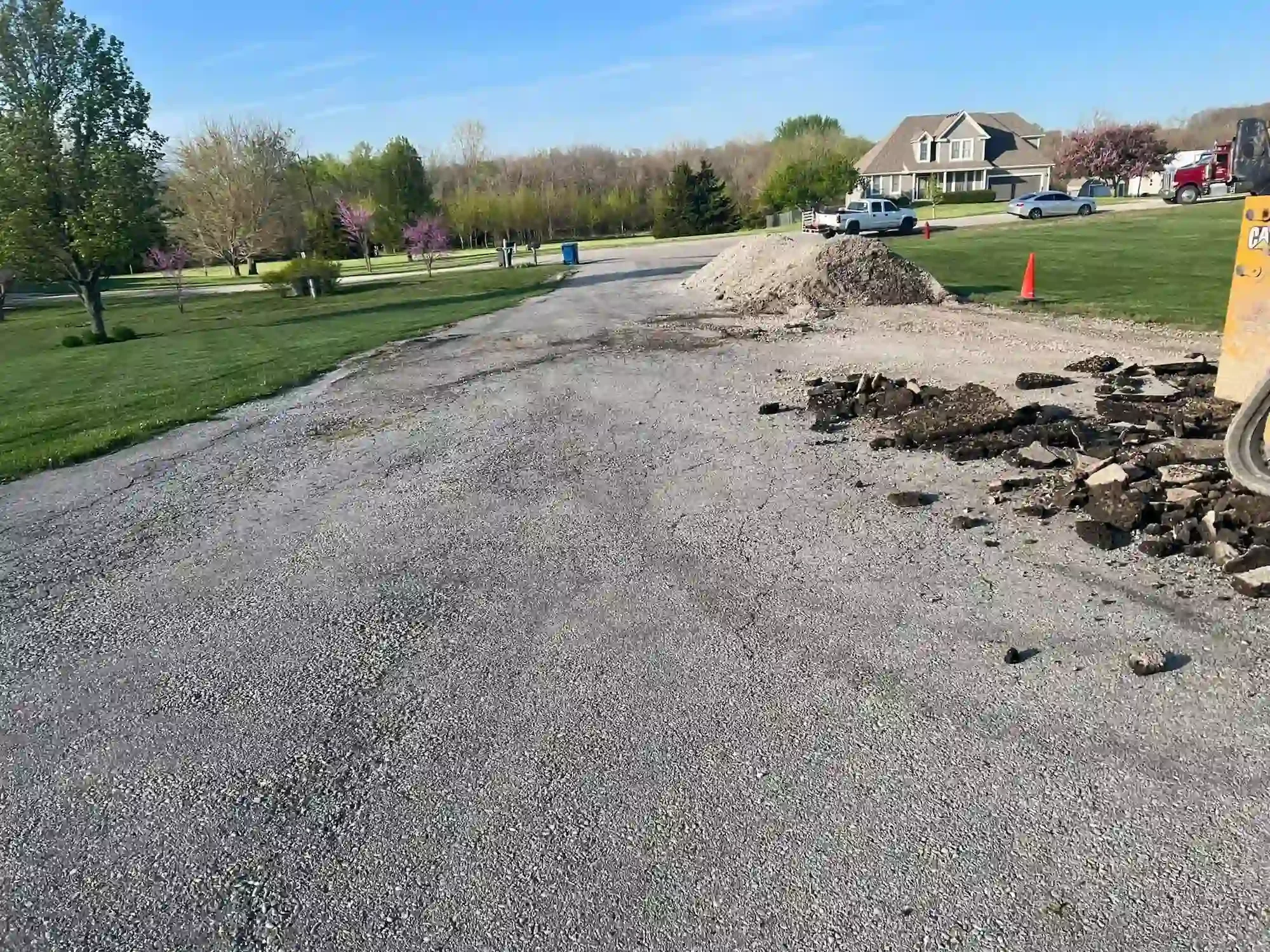 removing asphalt driveway 