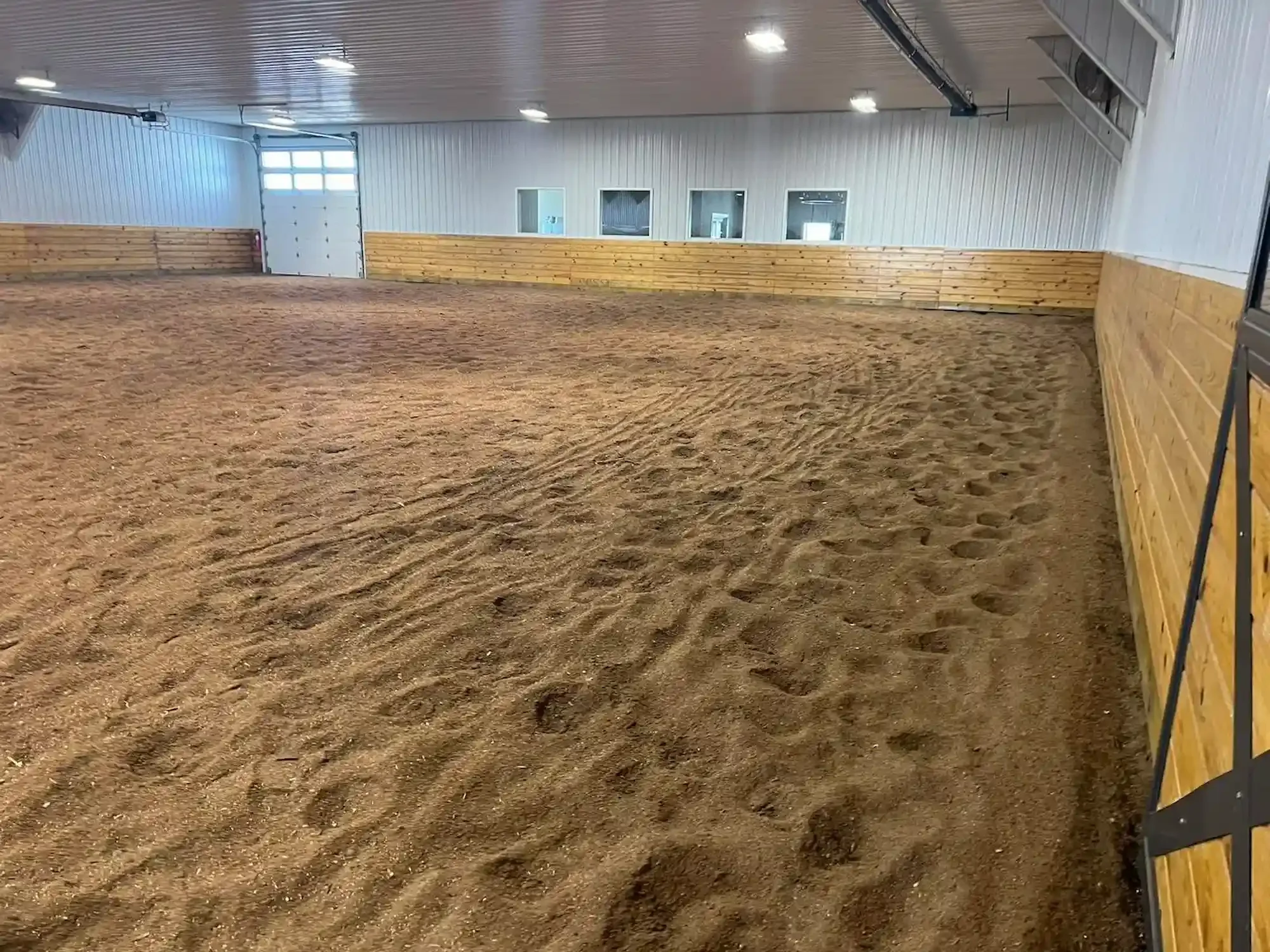 Horse Arena Footing using sand