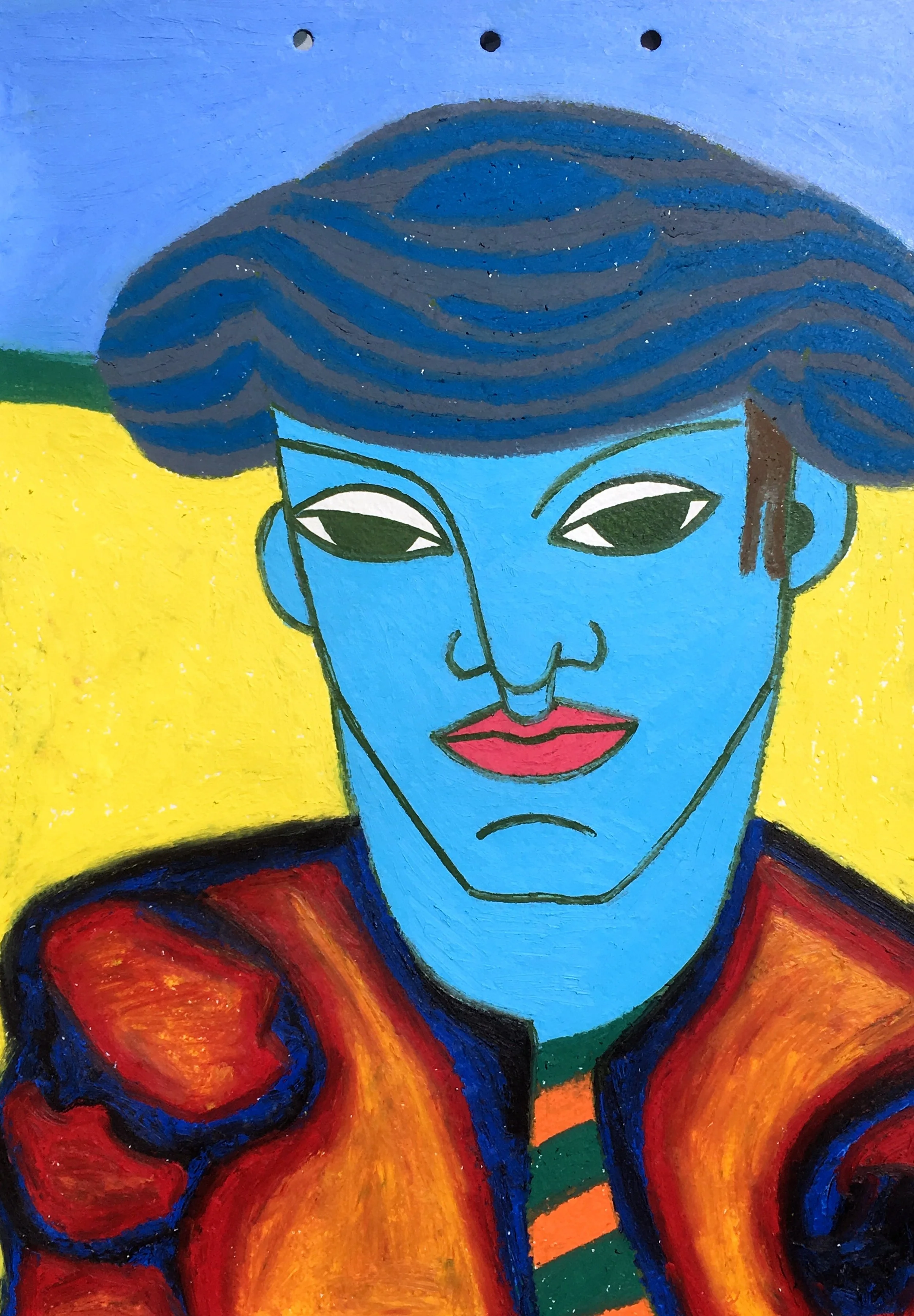 MATADOR. SPAIN oil pastel on paper, 2018, sold