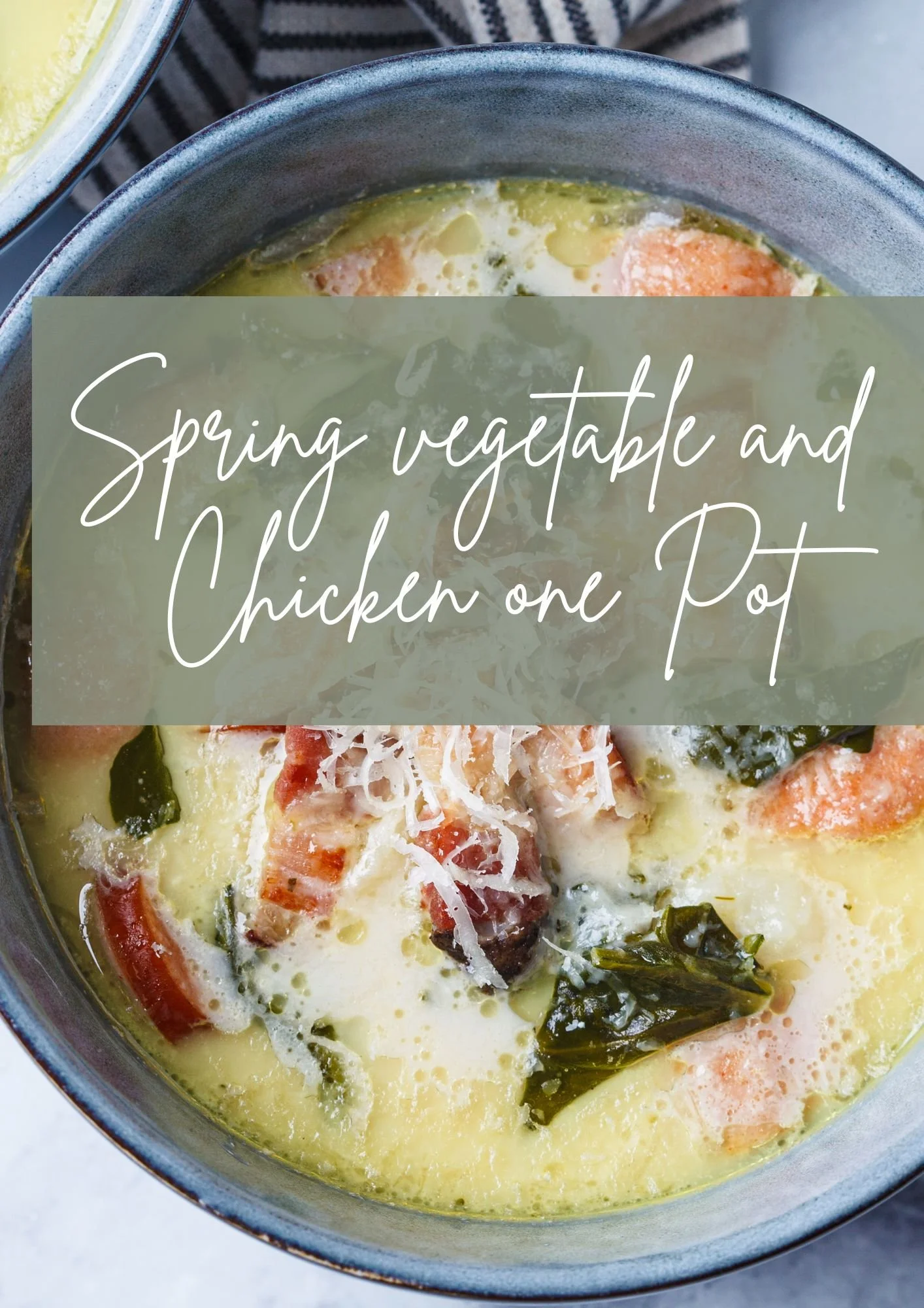 Chicken and Spring Vegetable one-pot Stew