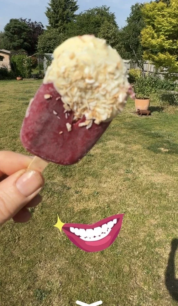 Berry and Coconut Ice Pops