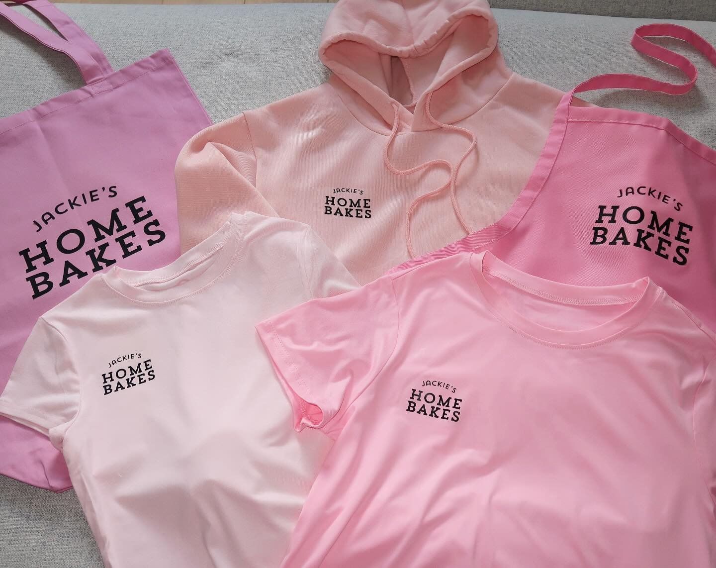 Watch out, everything’s getting branded! ππΈπ #smallbusiness #homebakery #merch #branding