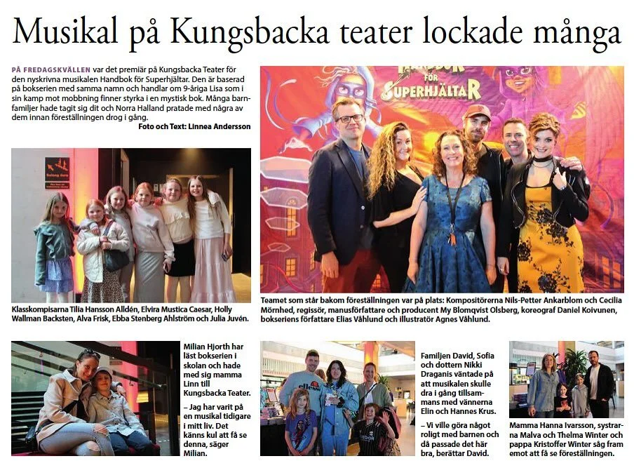 Tack Kungsbacka f&ouml;r ett varmt mottagande, fullsatta salonger och s&aring; m&aring;nga fina m&ouml;ten med b&aring;de barn och vuxna! Norra Halland var p&aring; plats och f&aring;ngade st&auml;mningen, nyfikenheten och gl&auml;djen runt musikalen