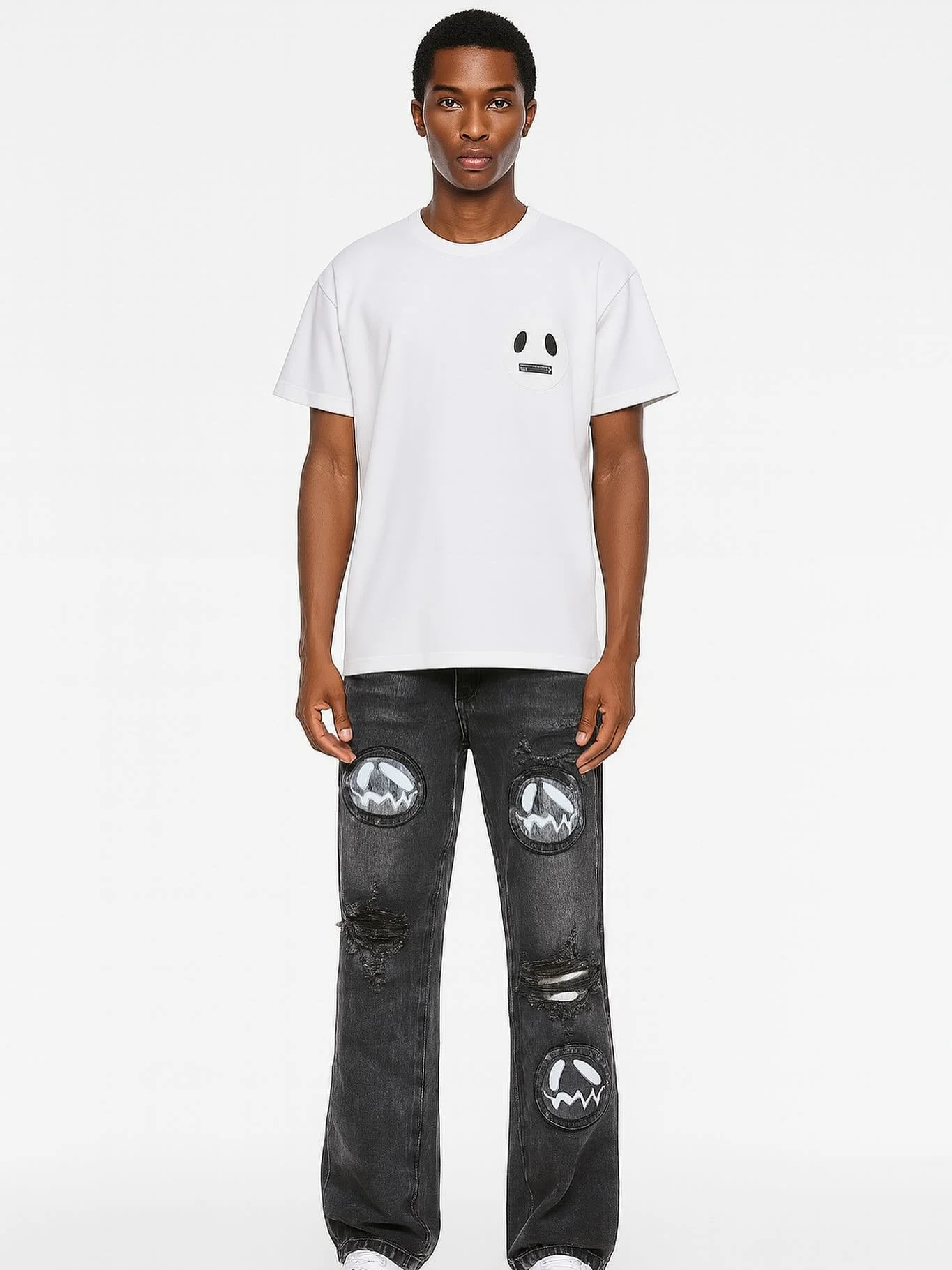 &ldquo;Monsters on my jeans, ghosts on my tee&mdash;style ain&rsquo;t scared of standing out.🖤

Now available at @hypehouse_royaloak and @staytriim 

Website open next Friday.

 #StreetwearSavage #Streetwear&rdquo; #streetwearbrand 
&bull; #Streetwe