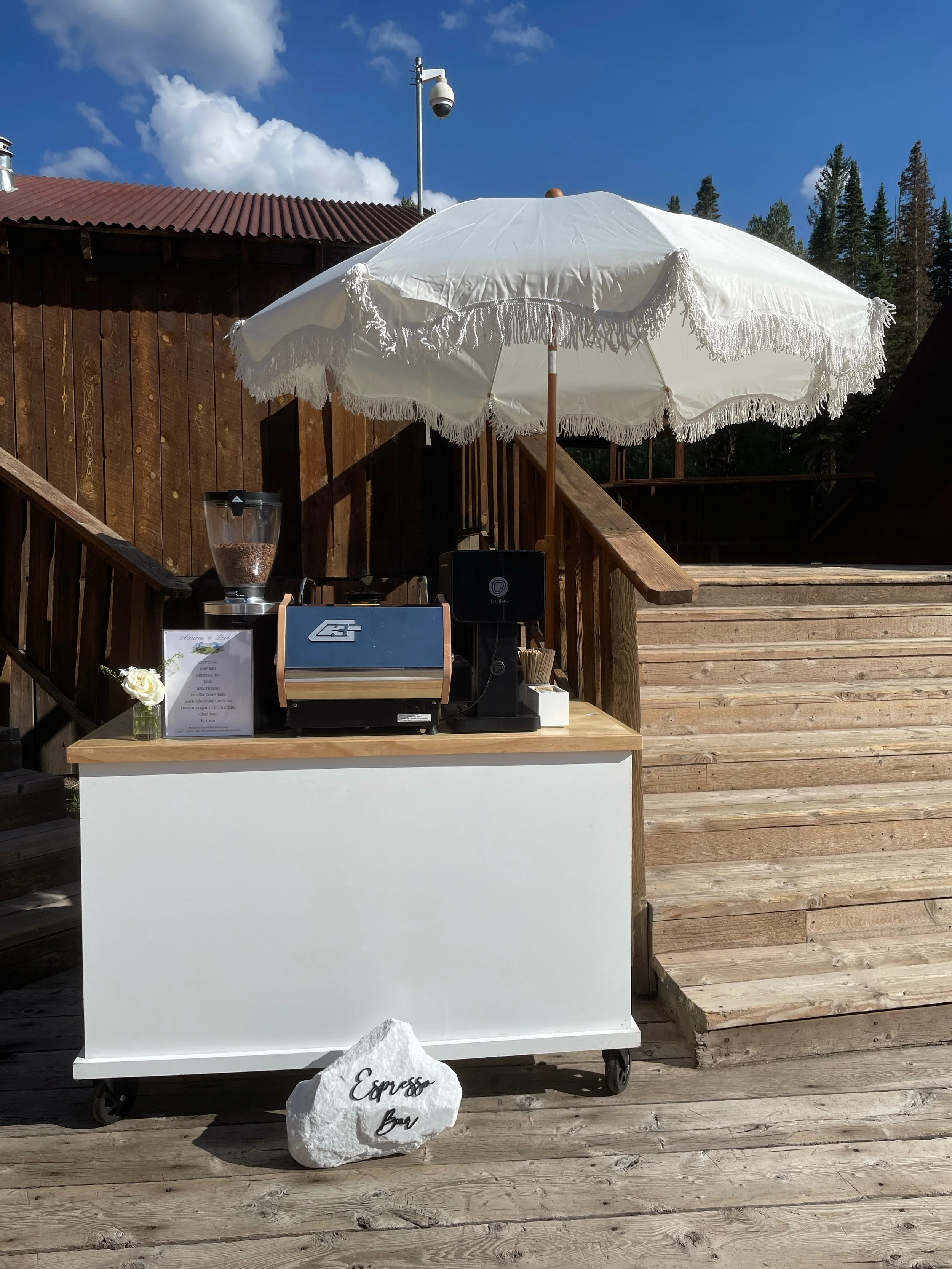 Luxury Wedding Coffee Cart in Telluride: A Mountain Reception to Remember