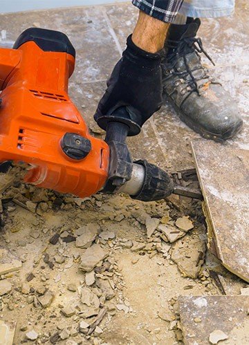 Ceramic Floor Tile Removal