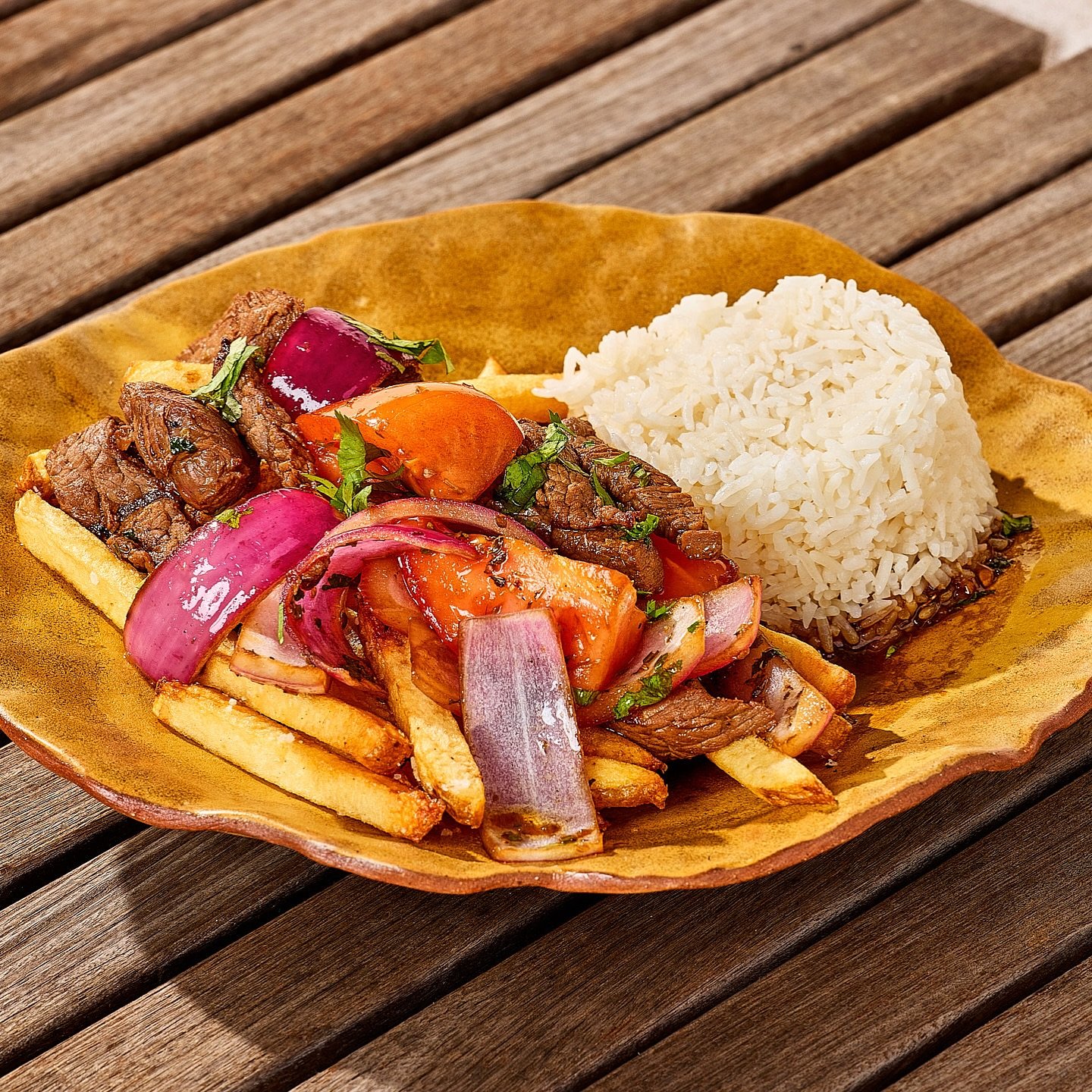 Saut&eacute;ed. Seared. Crave-worthy. 🔥 Our Lomo Saltado isn&rsquo;t just a dish&mdash;it&rsquo;s the reason regulars keep coming back. Steak, fries, wok magic. You know you want it. #LomoLove #AndesCafeHouston #posthtx #postmarket