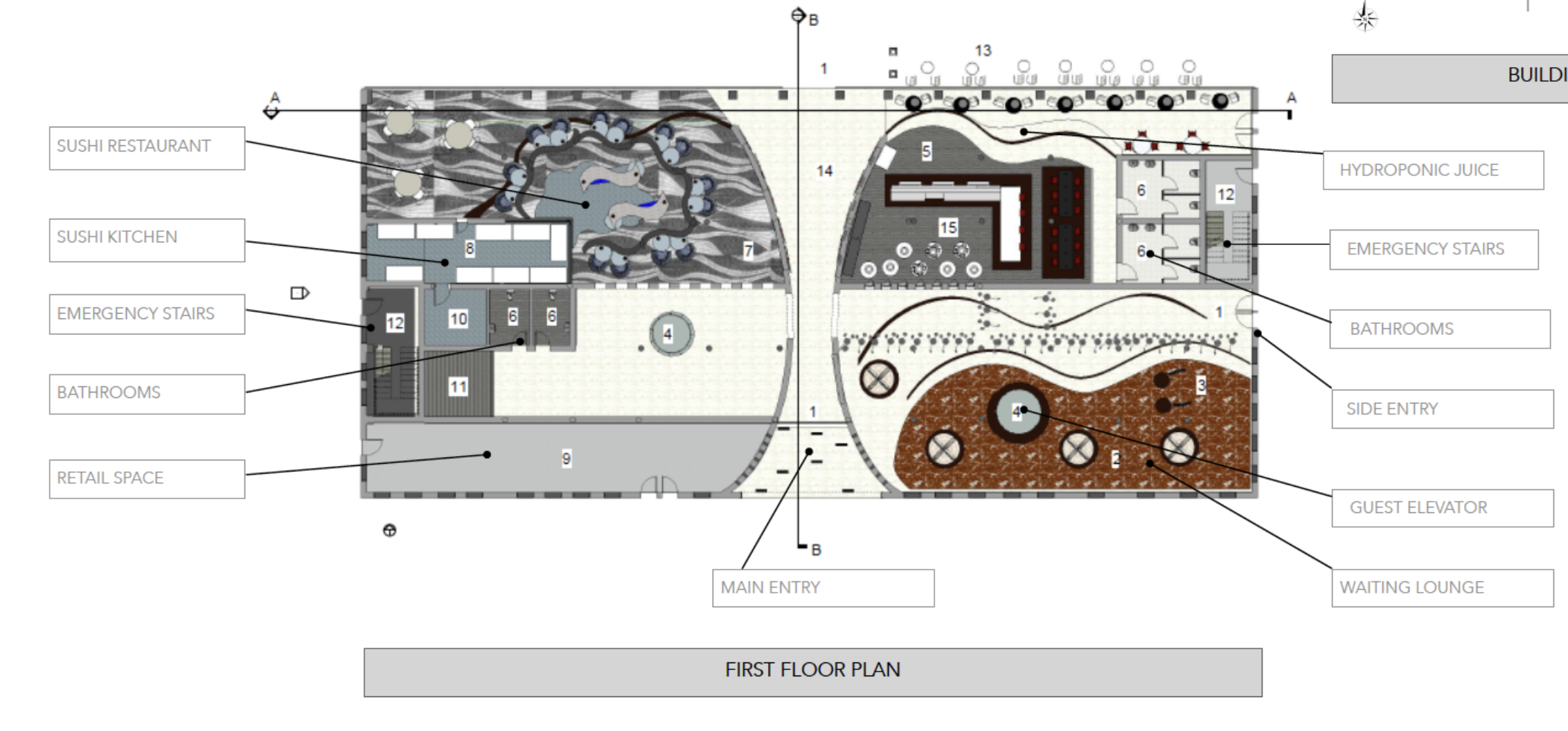 FIRST FLOOR PLAN HOTEL