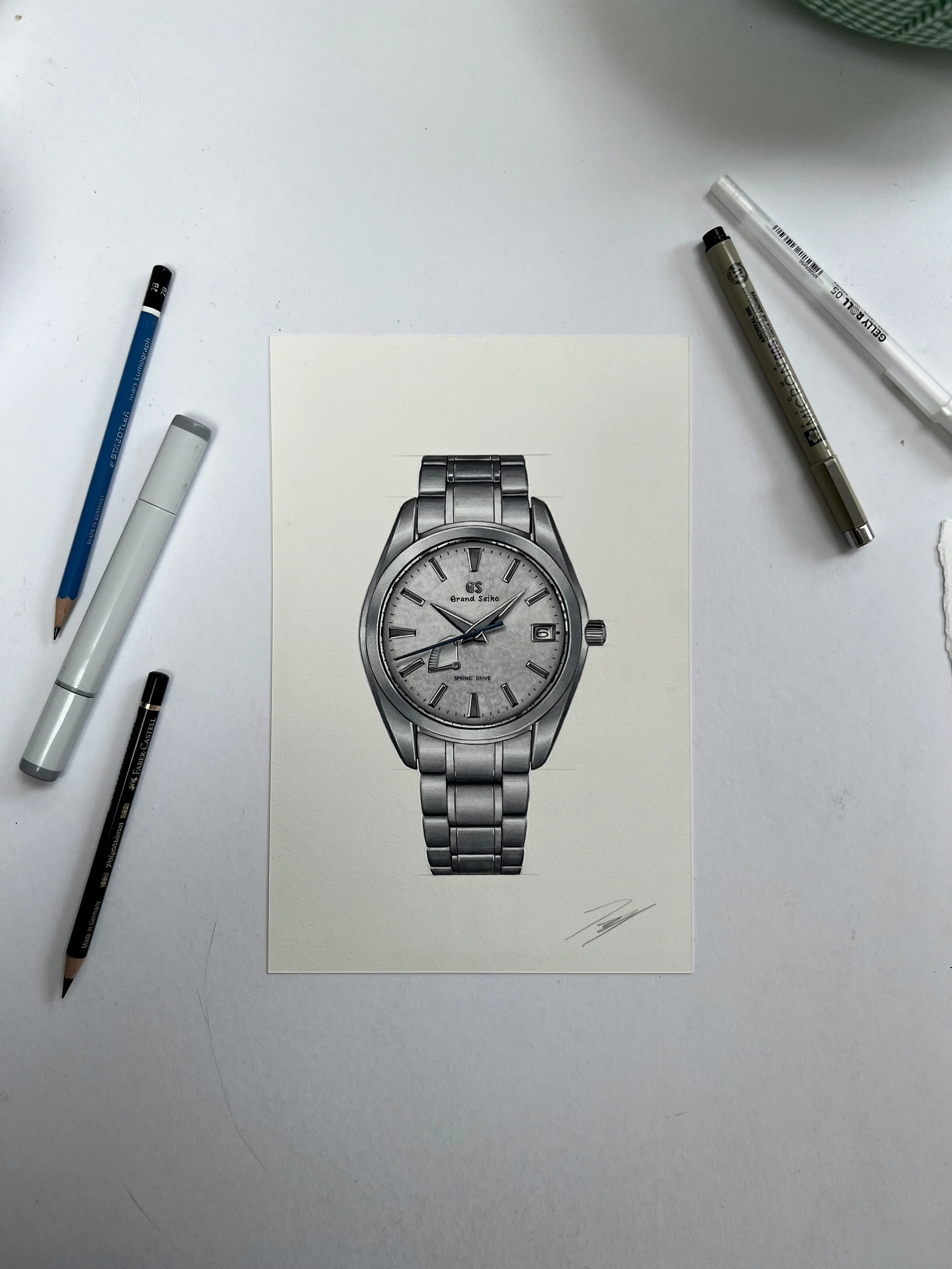 Grand Seiko Snowflake Illustration Print