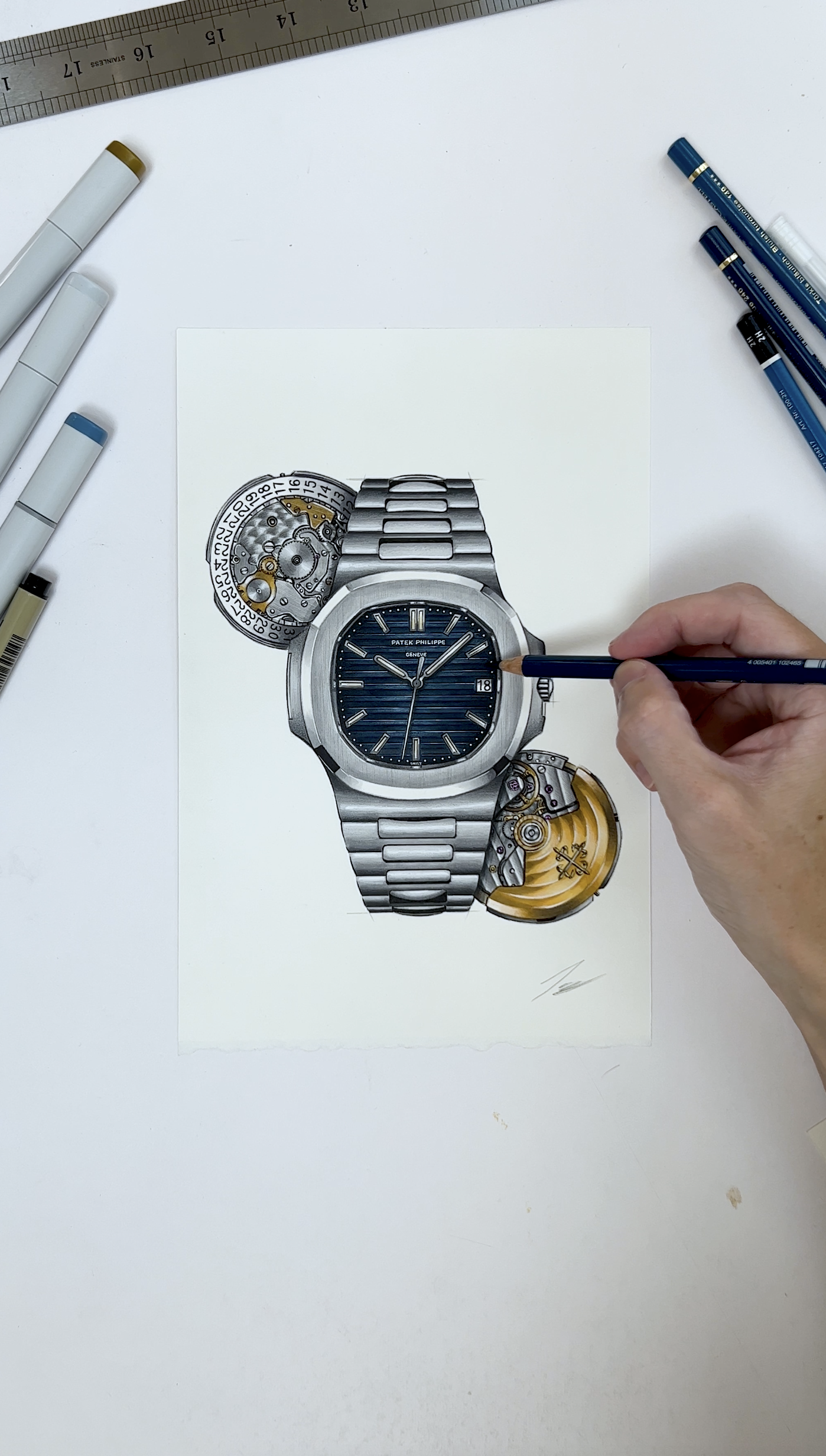Patek Philippe 5711 Illustration Print