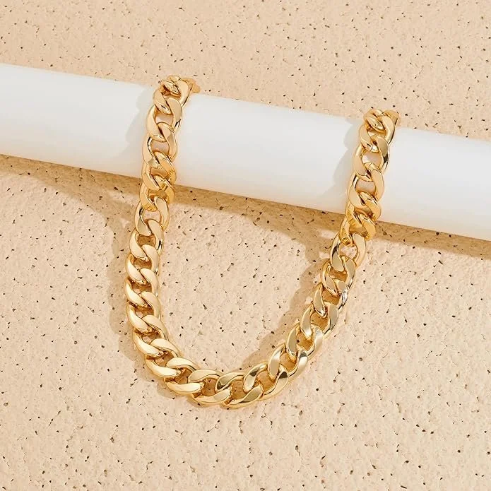 Gold Silver Chunky Chain Necklace