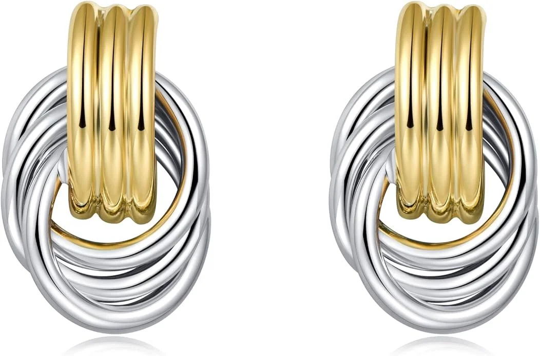 LILIE&amp;WHITE Gold Chain Dangle Earrings for Women