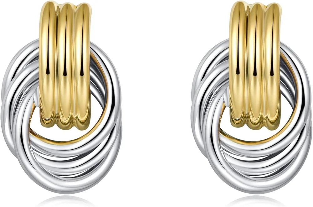 LILIE&amp;WHITE Gold Chain Dangle Earrings for Women