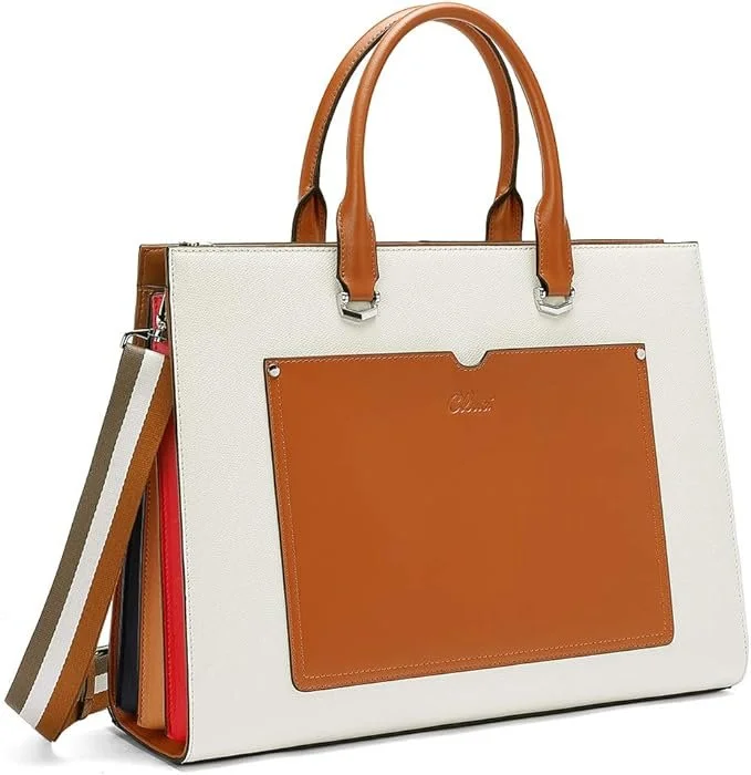 Leather Briefcase for Women Laptop 