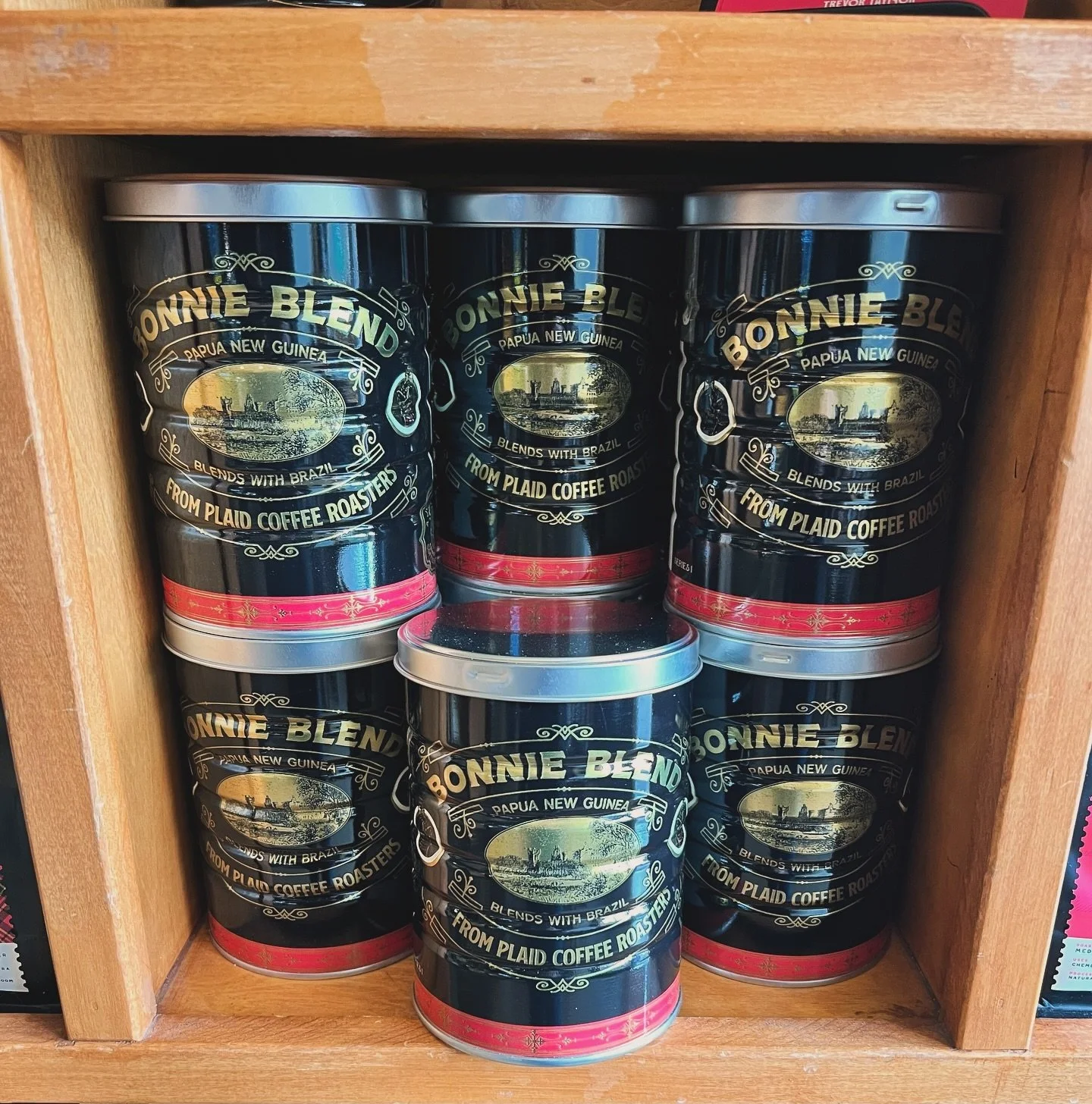 Bonnie Blend Collectible can is now available for the holidays!  Papua New Guinea meets Beans from Brazil for the &ldquo;prettiest&rdquo; coffee we can roast. Available at the bakery or at Tower Grove Market on Saturday.