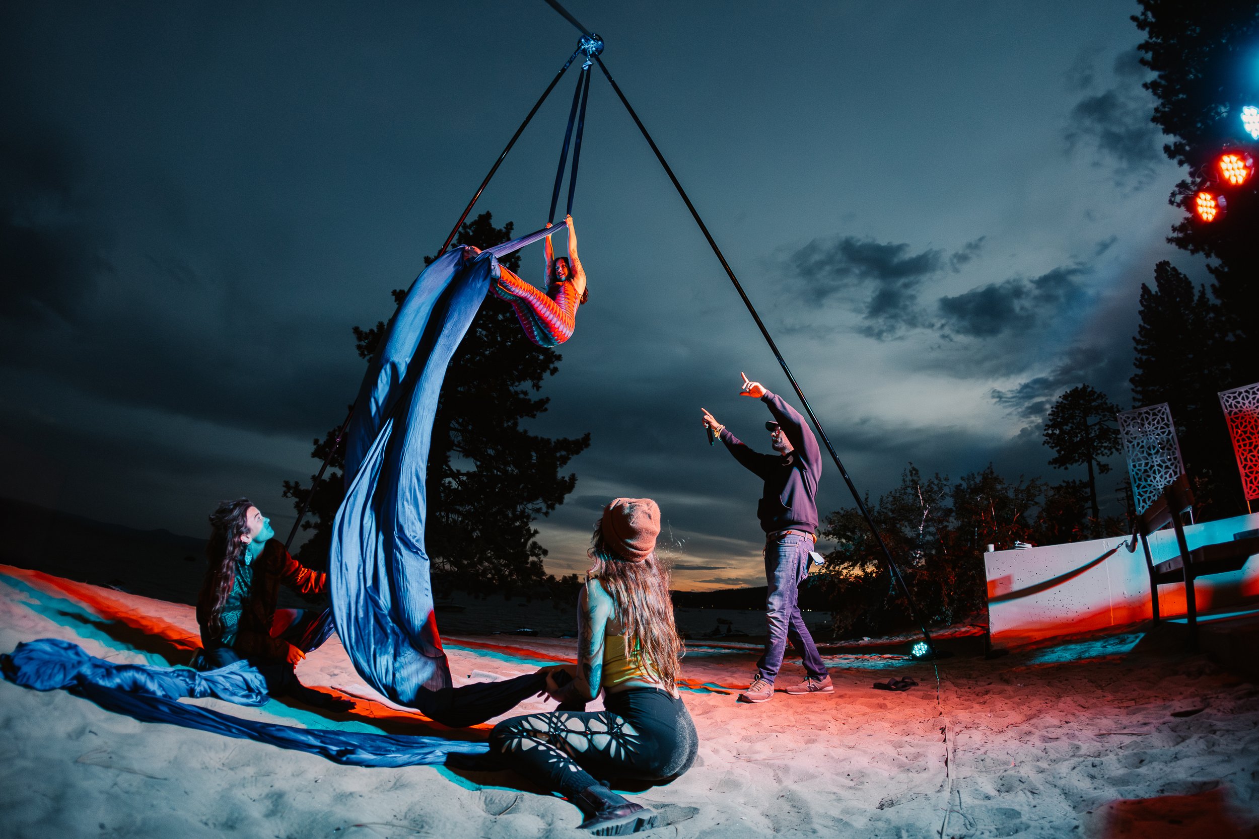Aerial Silks by Moonlite Movement at Wild Soul Festival