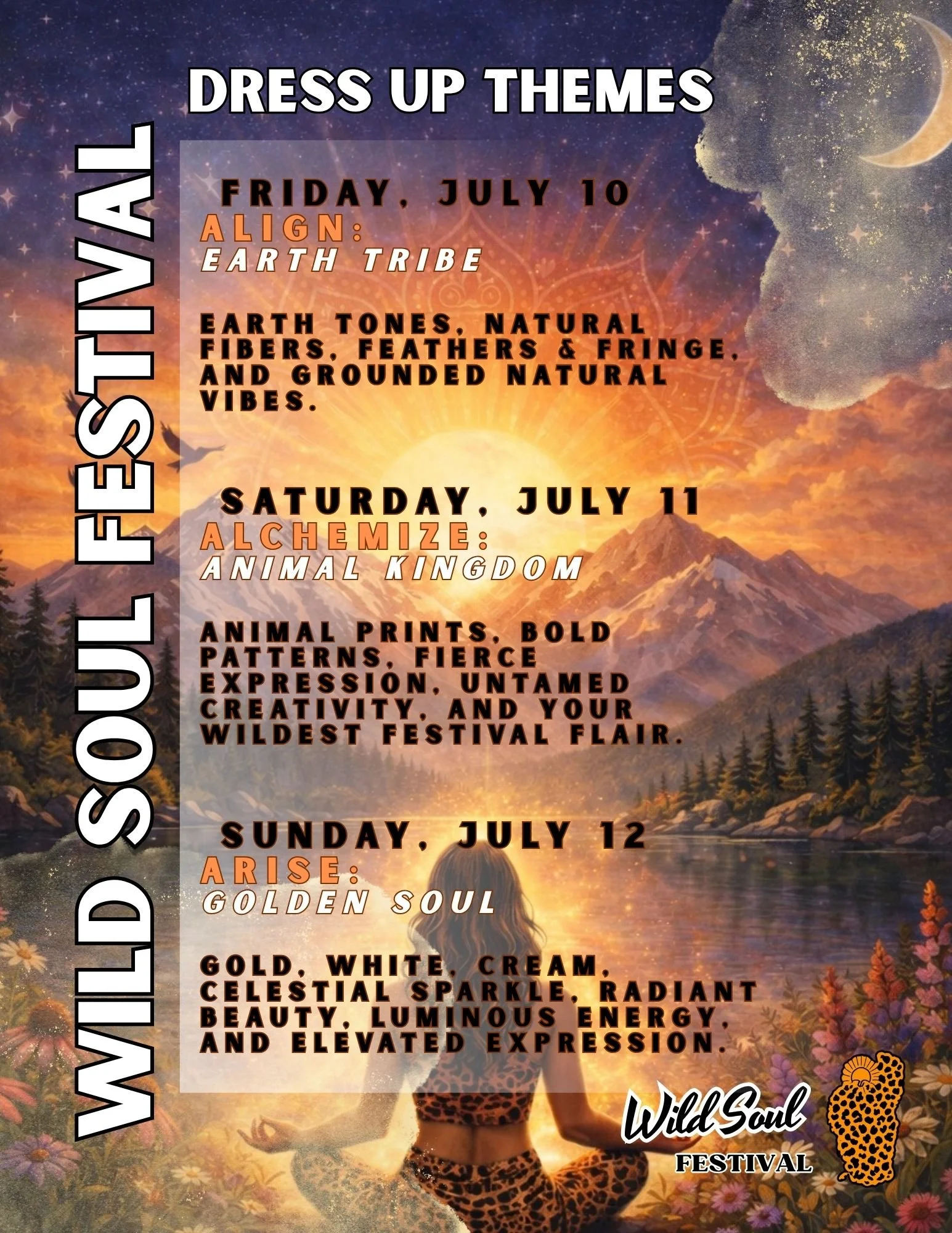 WILD SOUL FESTIVAL DRESS UP THEMES