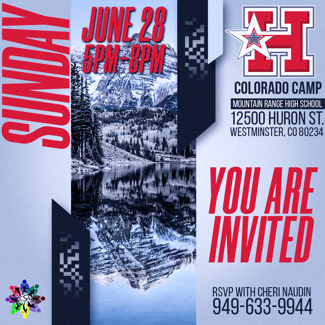 Colorado Camp - June 28th 2026 - 5pm Start Time