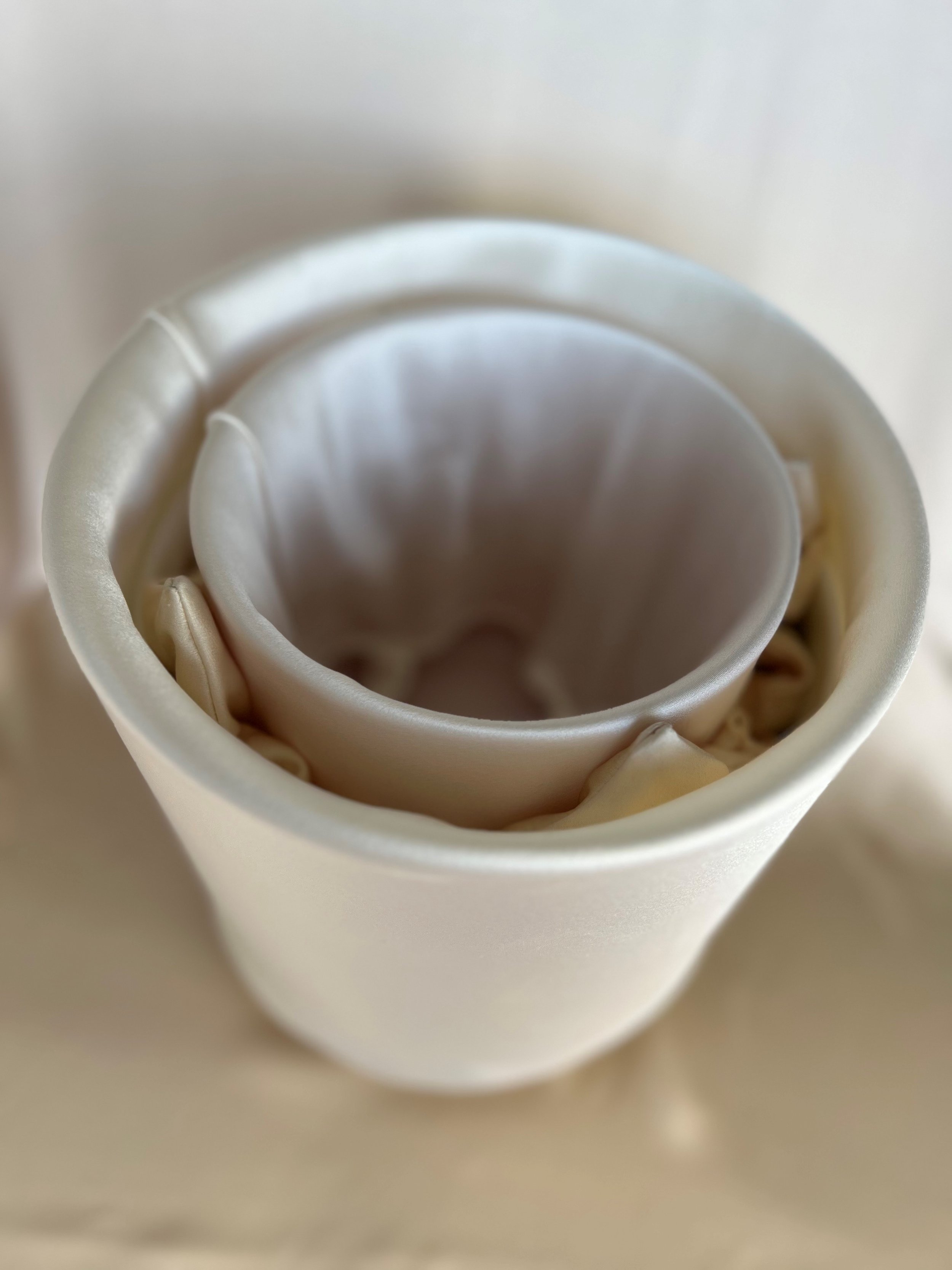 Silk cover alchemy crystal bowl