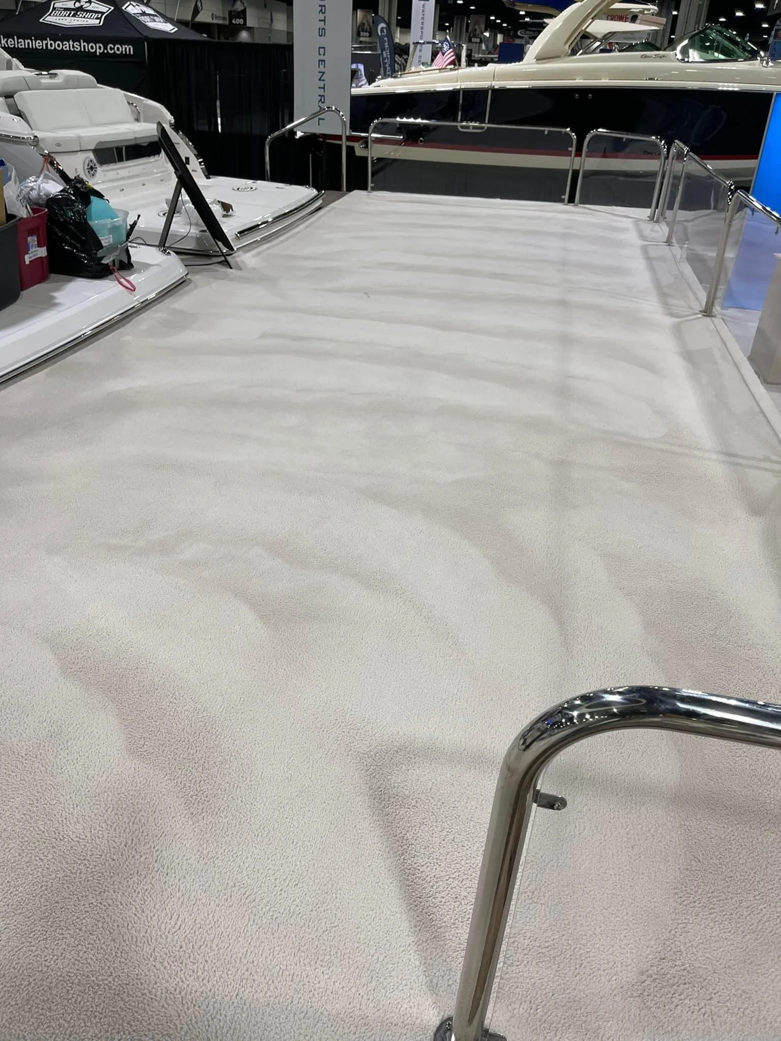 Luxury yacht carpet and upholstery cleaning