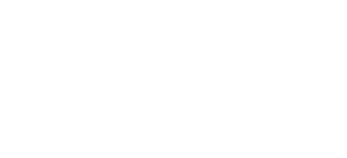 White arrow pointing to the left on a black background.