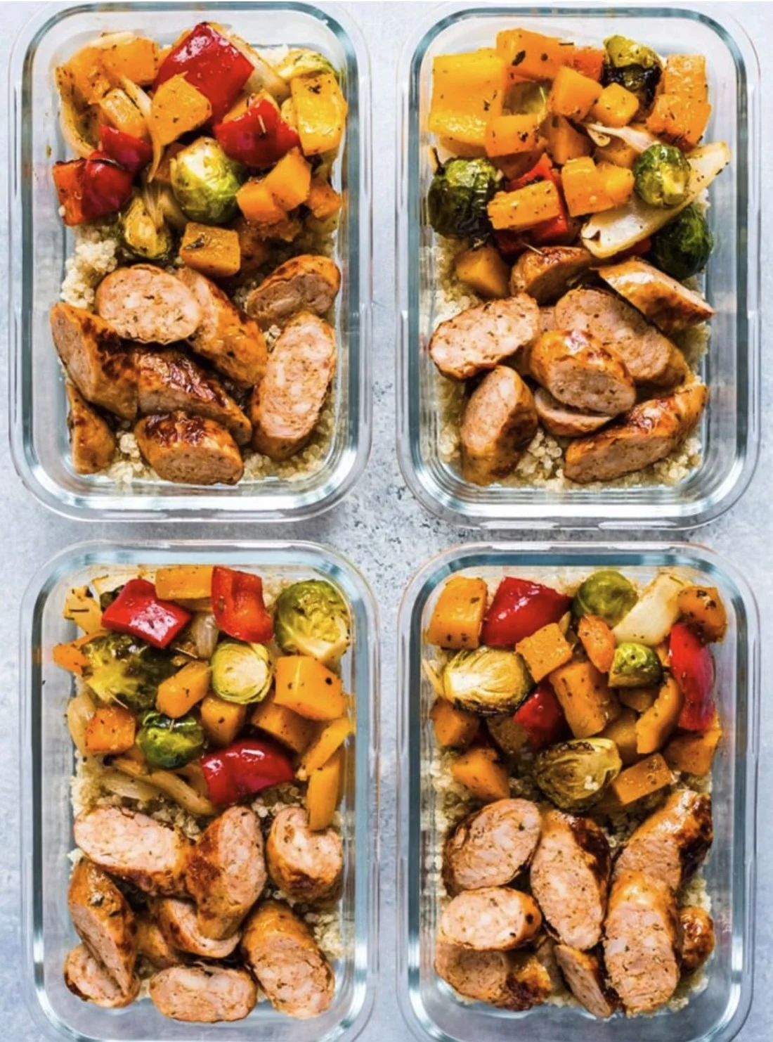 Fall Chicken Sausage Bowl l- Serves 2