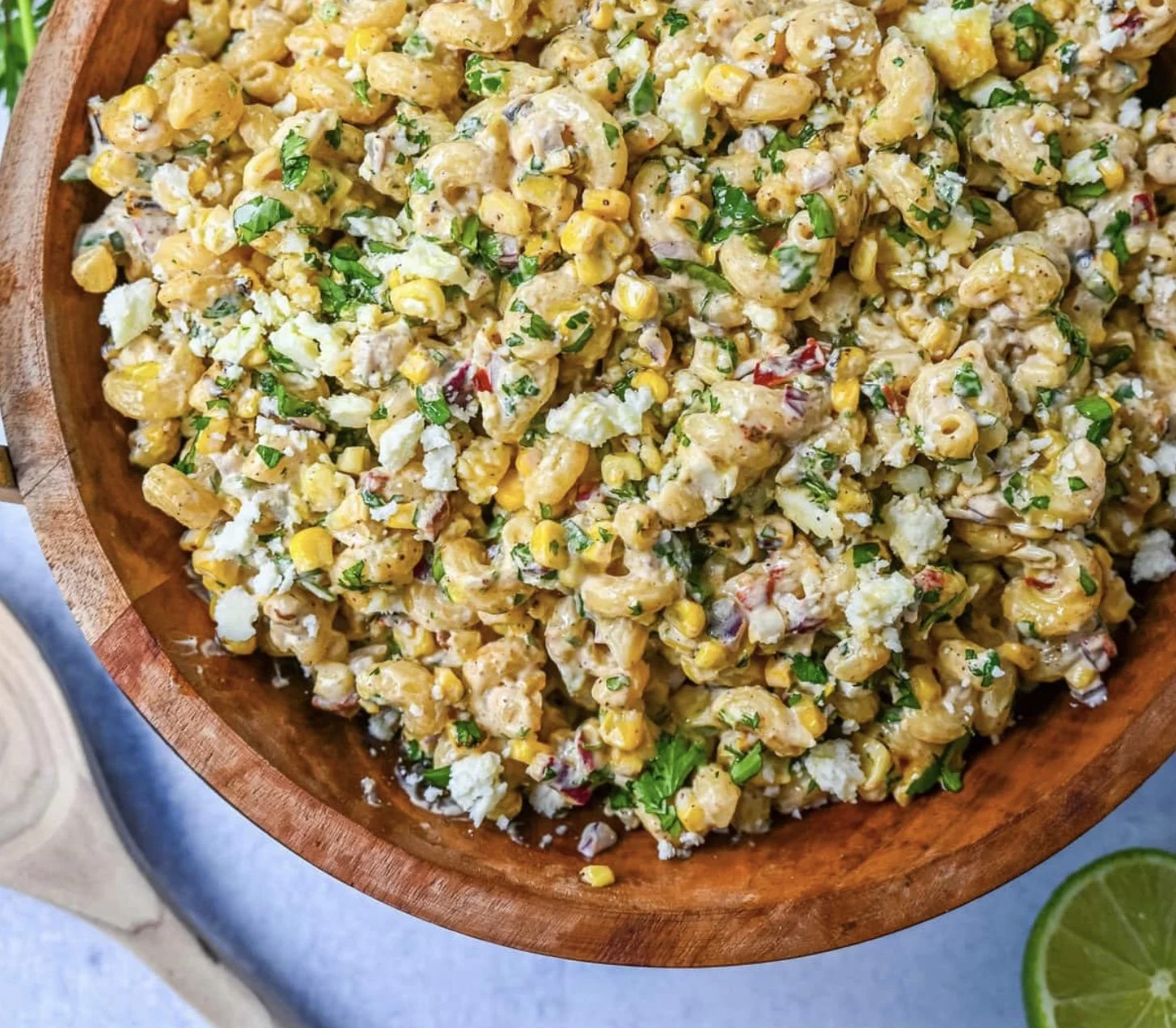 Protein Mexican Street Corn Pasta Salad  2 servings