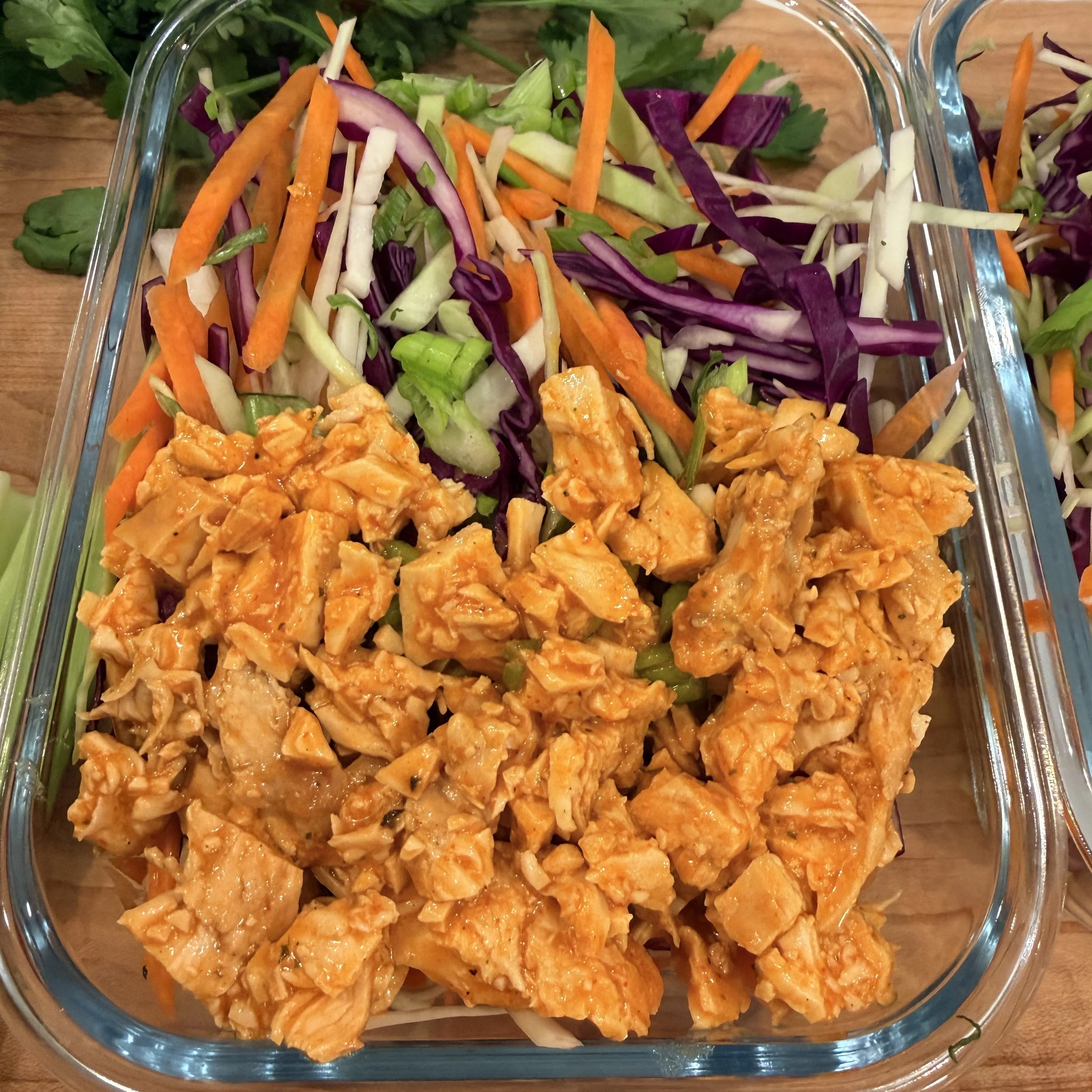 Buffalo Chicken Protein Cole Slaw GF Salad Serves 2