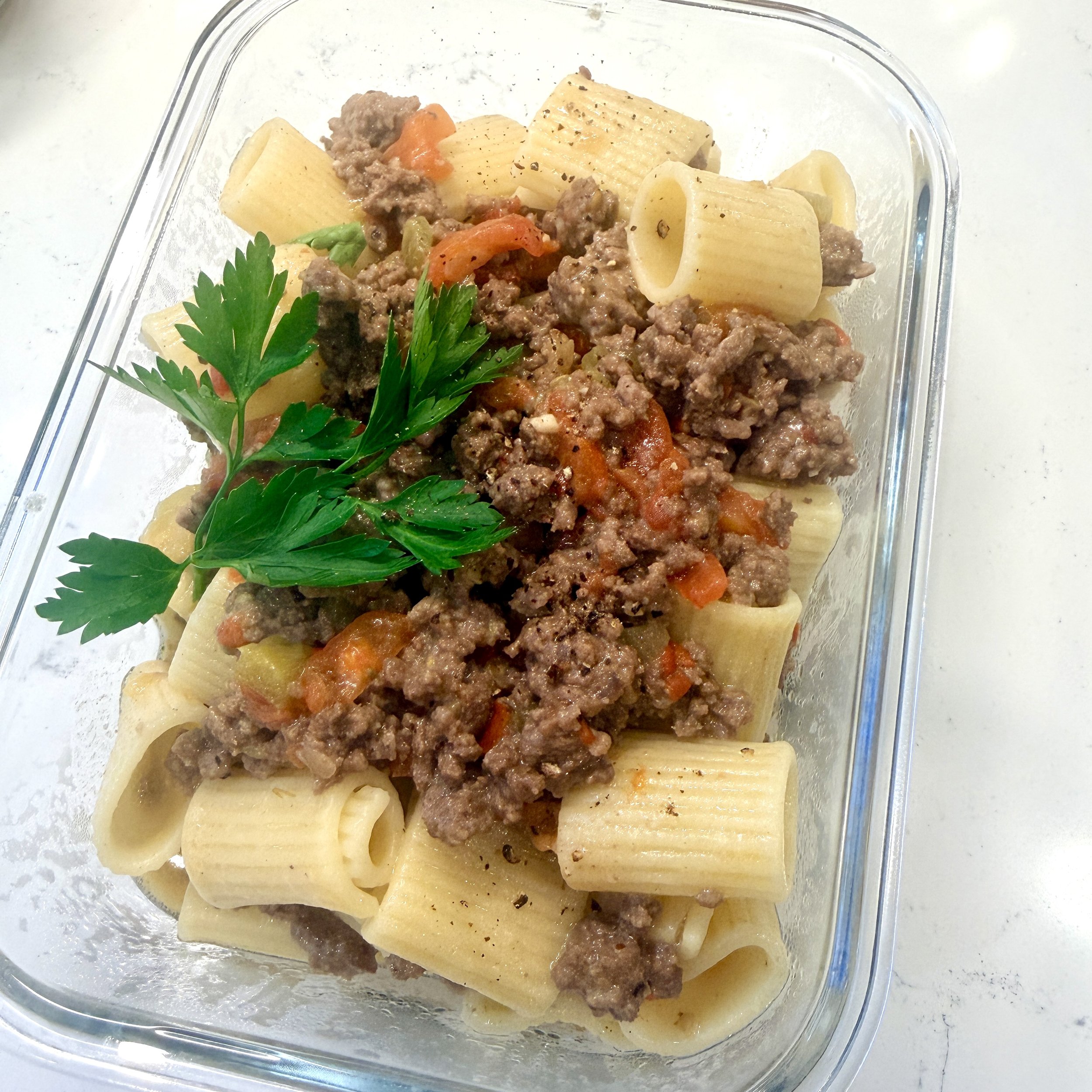 Not your Mom's Hamburger Helper -Serves 2