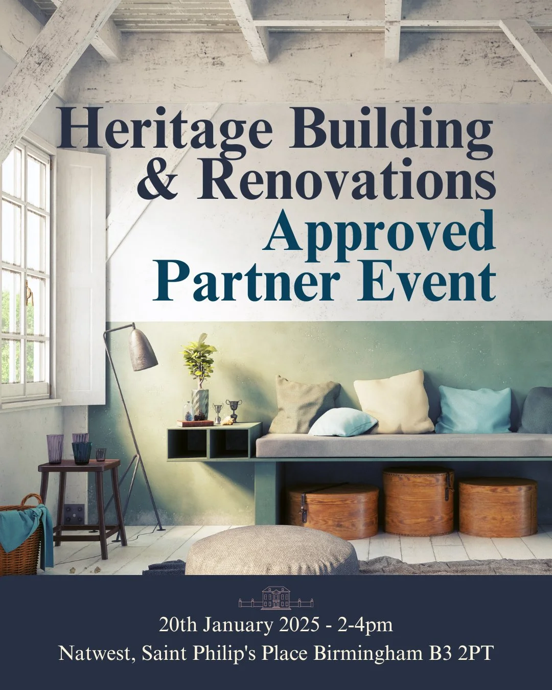Calling all traditional tradespeople!⁠
⁠
Heritage Building &amp; Renovations are hosting our first ever Approved Partner event in Central Birmingham and we'd love to see you there.⁠
⁠
This is your opportunity to meet and network with fellow tradespeo