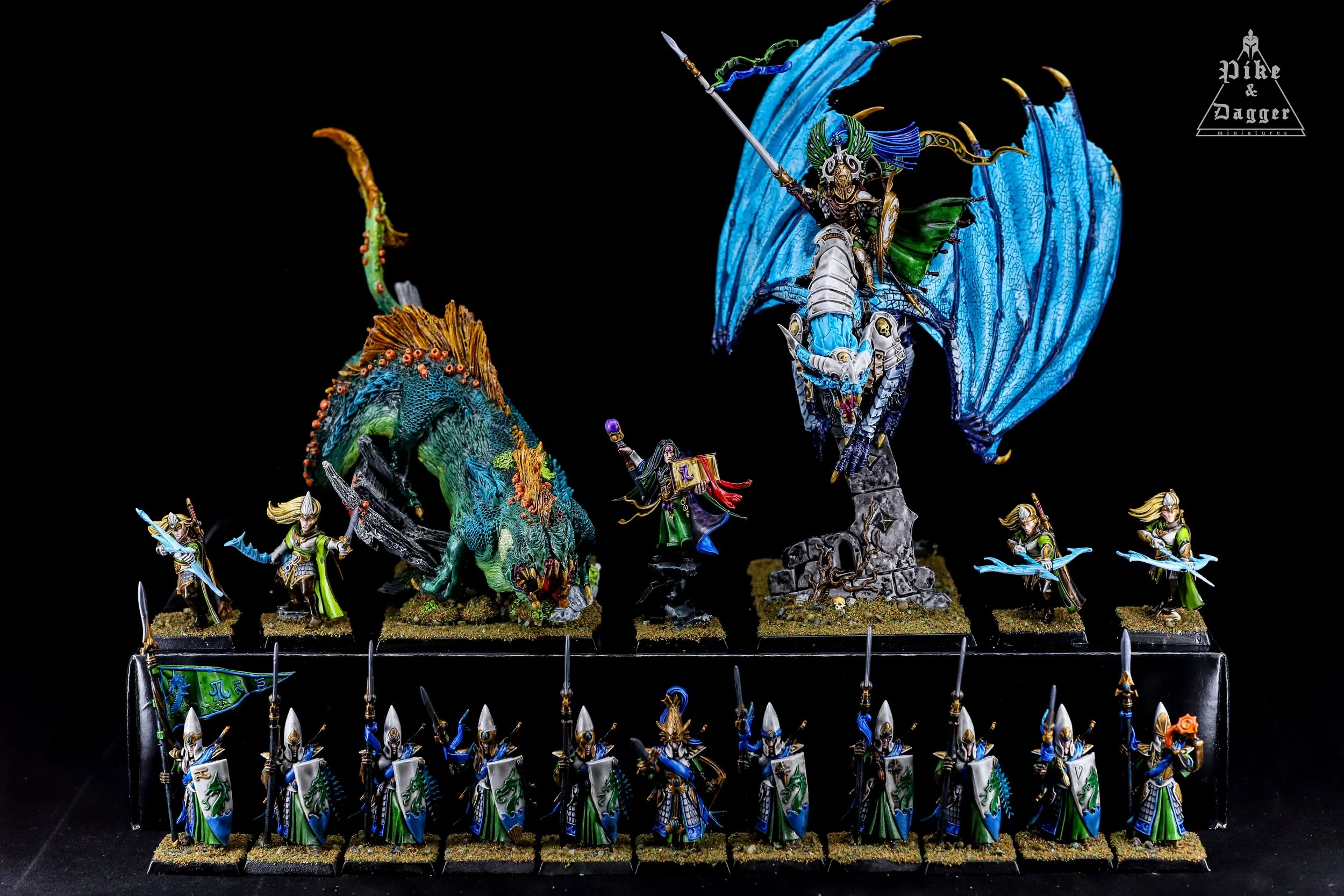 High Elf Realms Professionally Painted Army Builder - Warhammer: the Old World Miniatures COMMISSION