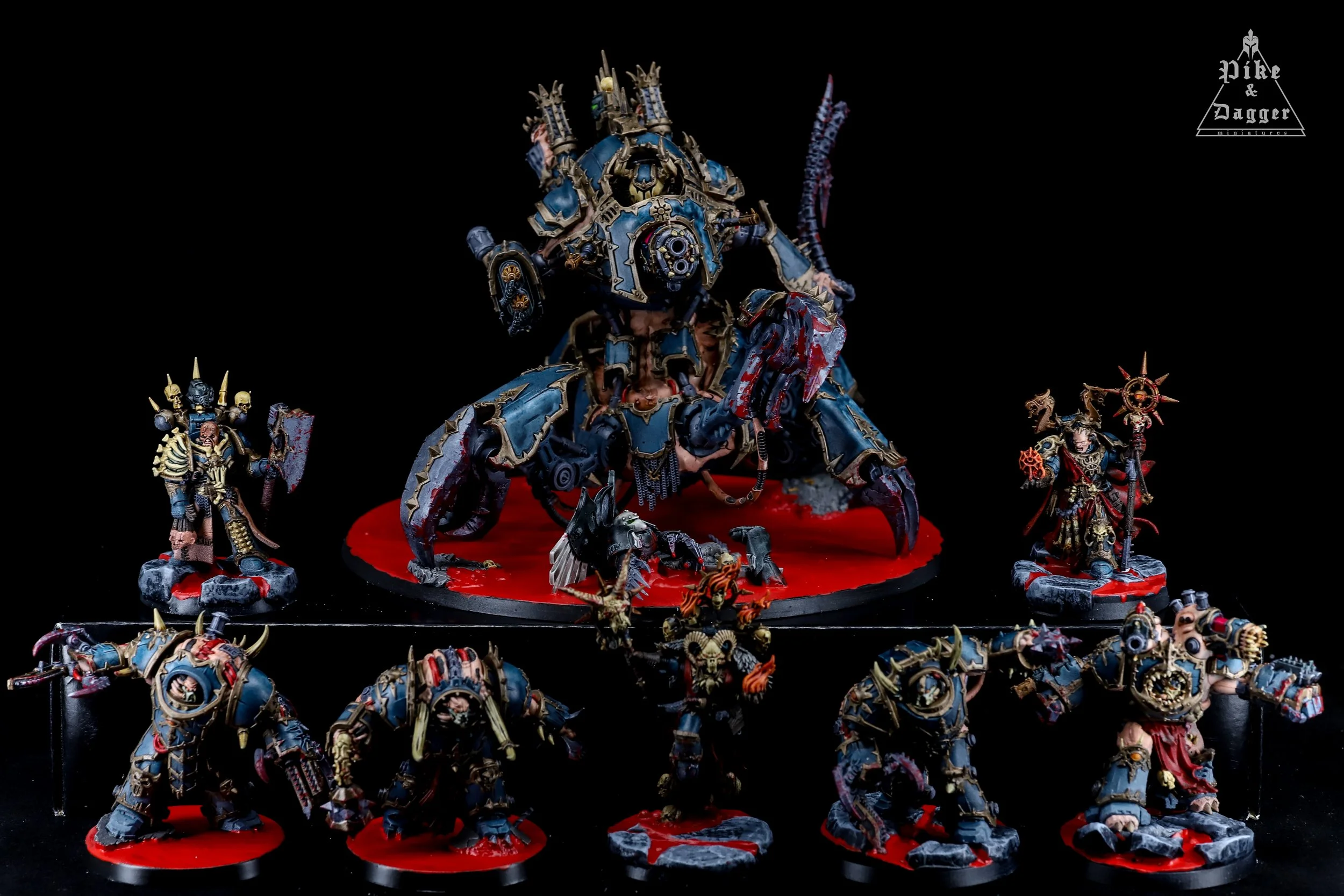 Chaos Space Marines Professionally Painted Army Builder - Warhammer 40k Miniatures COMMISSION