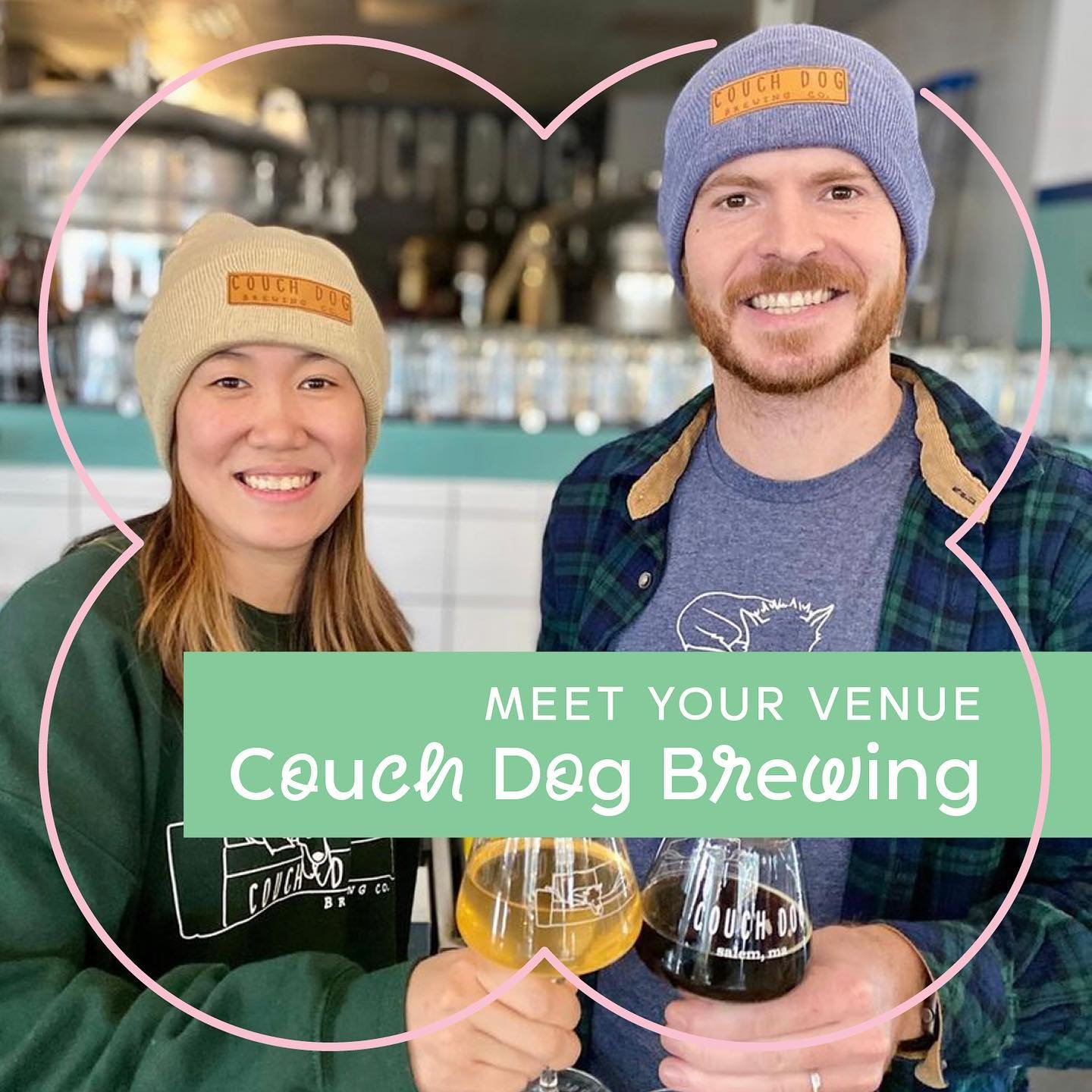 Meet your venue! Couch Dog Brewing Co. is an AAPI-owned microbrewery and taproom based in downtown Salem, MA. Our focus is on fun, aromatic, and Asian-inspired ales, and we aim to bring some diverse and exciting flavors to Massachusetts&rsquo; thrivi